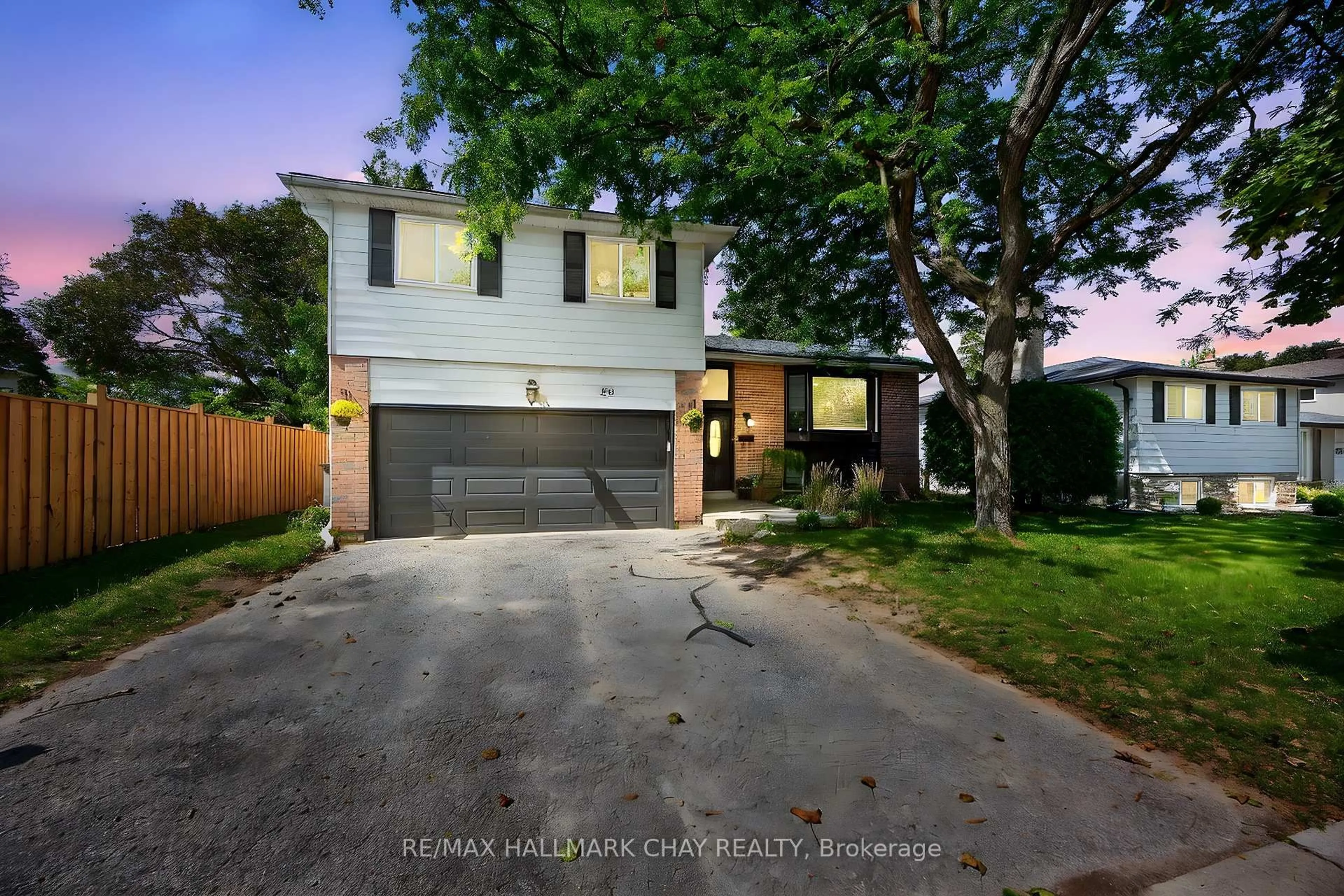 A pic from outside/outdoor area/front of a property/back of a property/a pic from drone, street for 56 Briar Rd, Barrie Ontario L4N 3M4