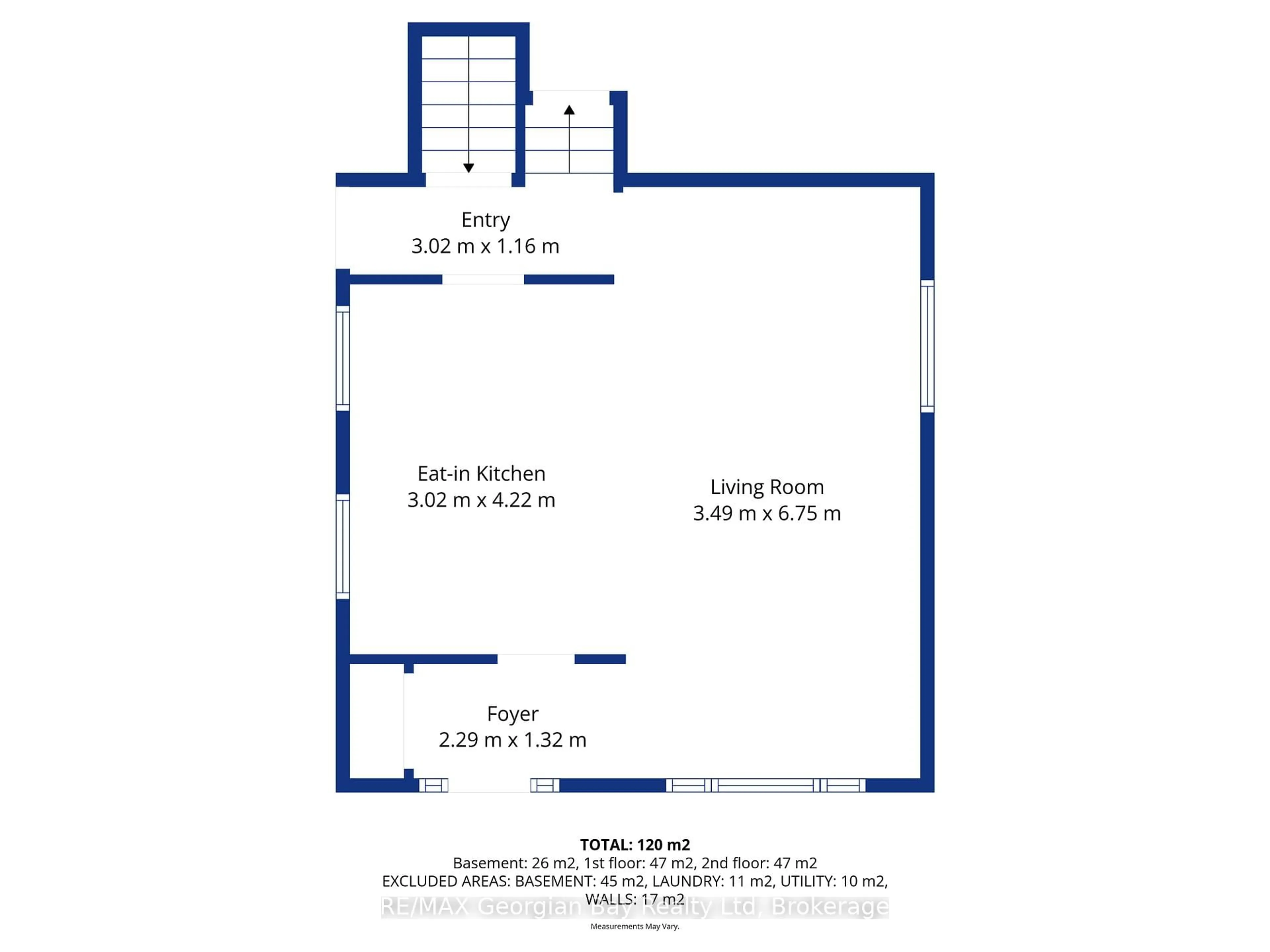 Floor plan for 320 Scott St, Midland Ontario L4R 2N1