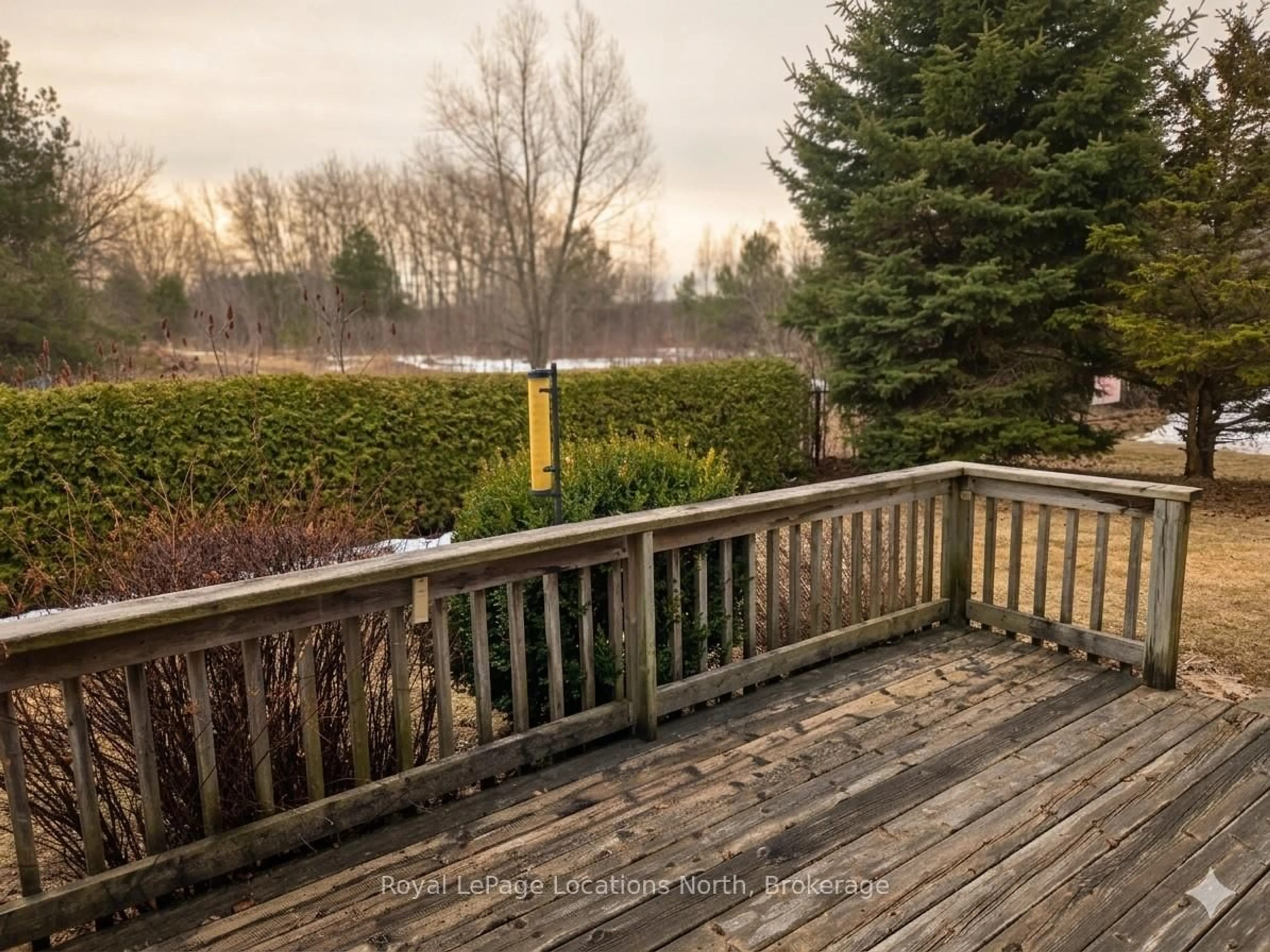 Patio, forest/trees view for 275 Huron St #23, Clearview Ontario L0M 1S0