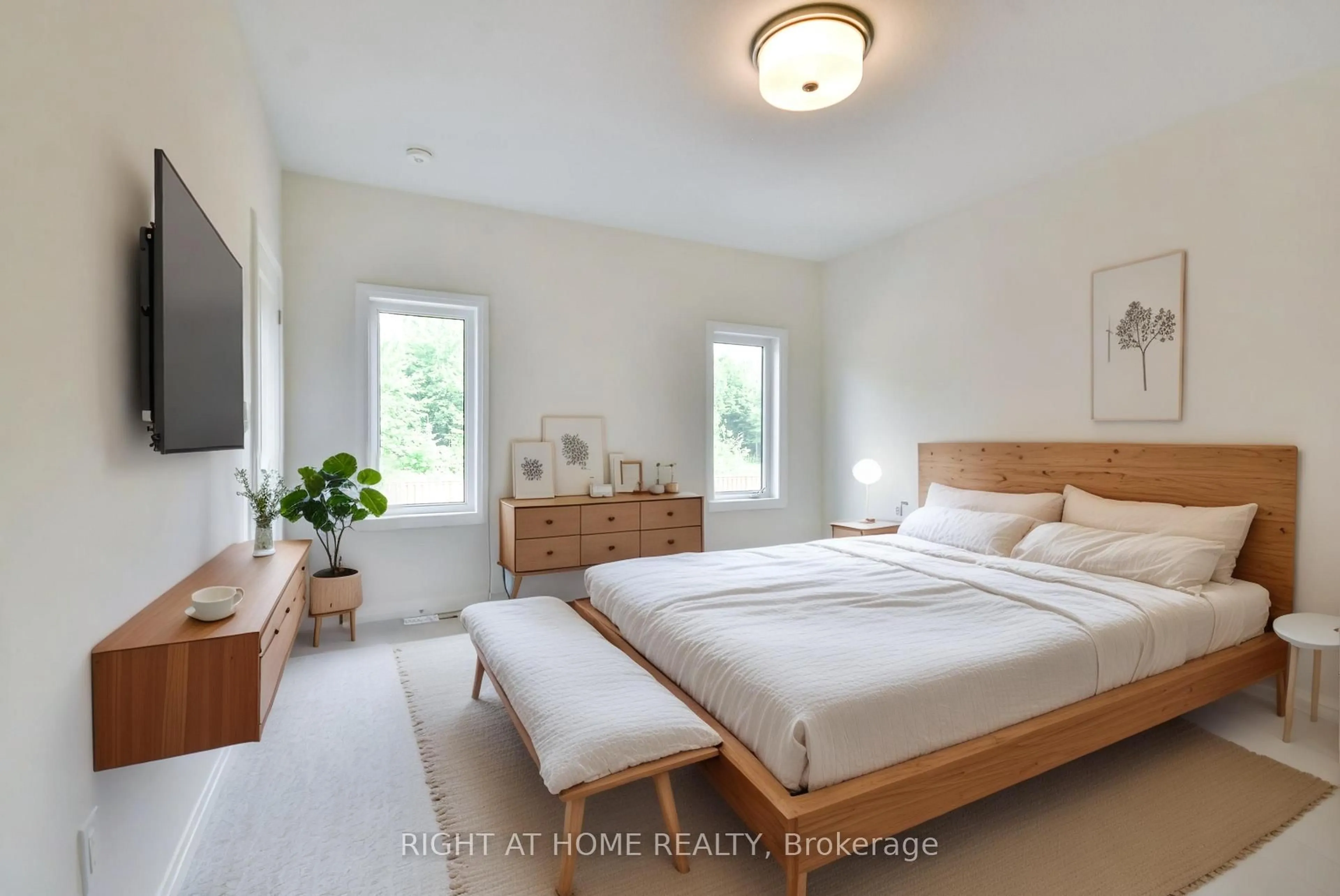 Bedroom with bed, unknown for 3056 Sandy Acrs Ave, Severn Ontario L3V 8P8