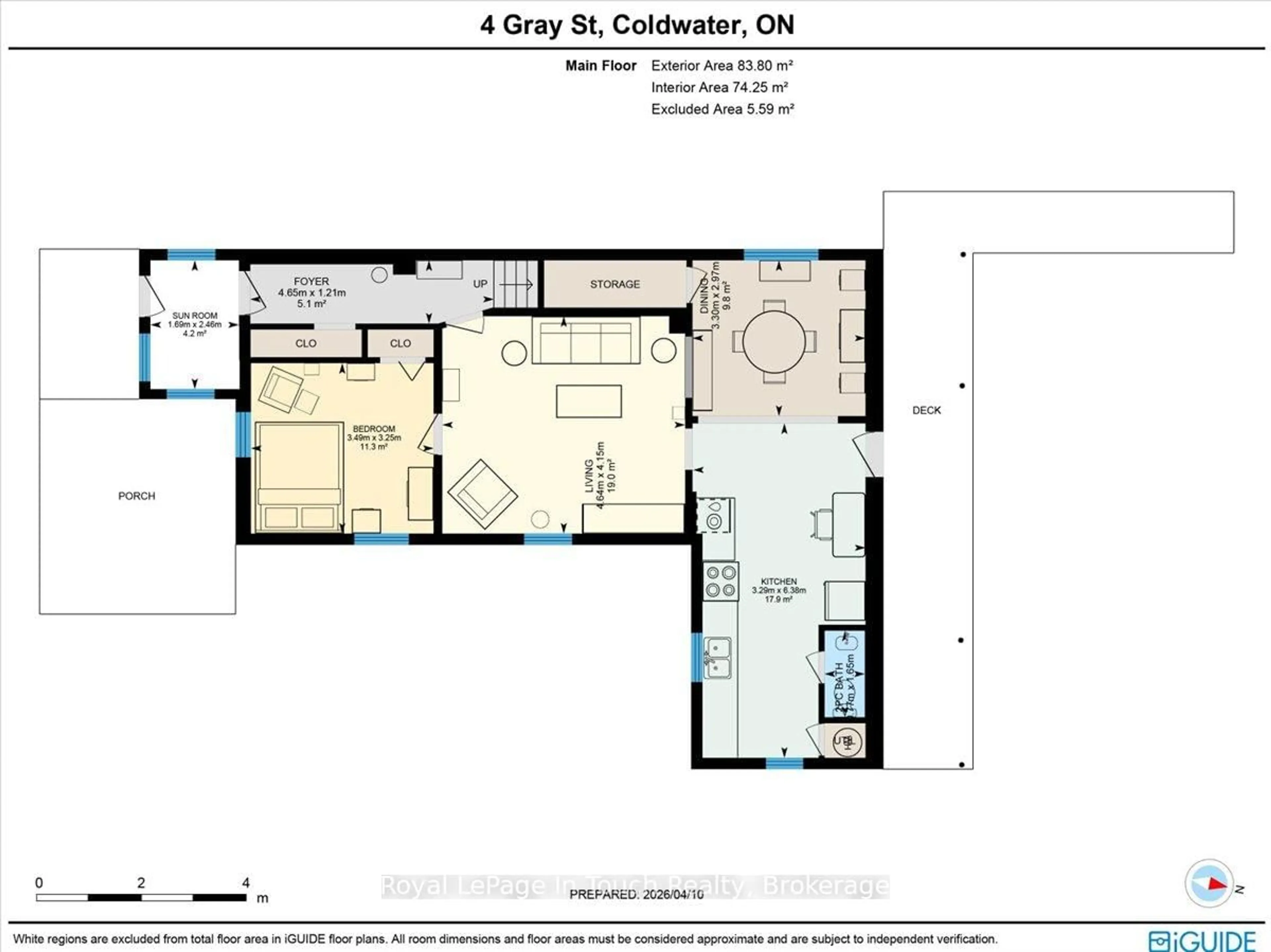 Floor plan for 4 Gray St, Severn Ontario L0K 1E0