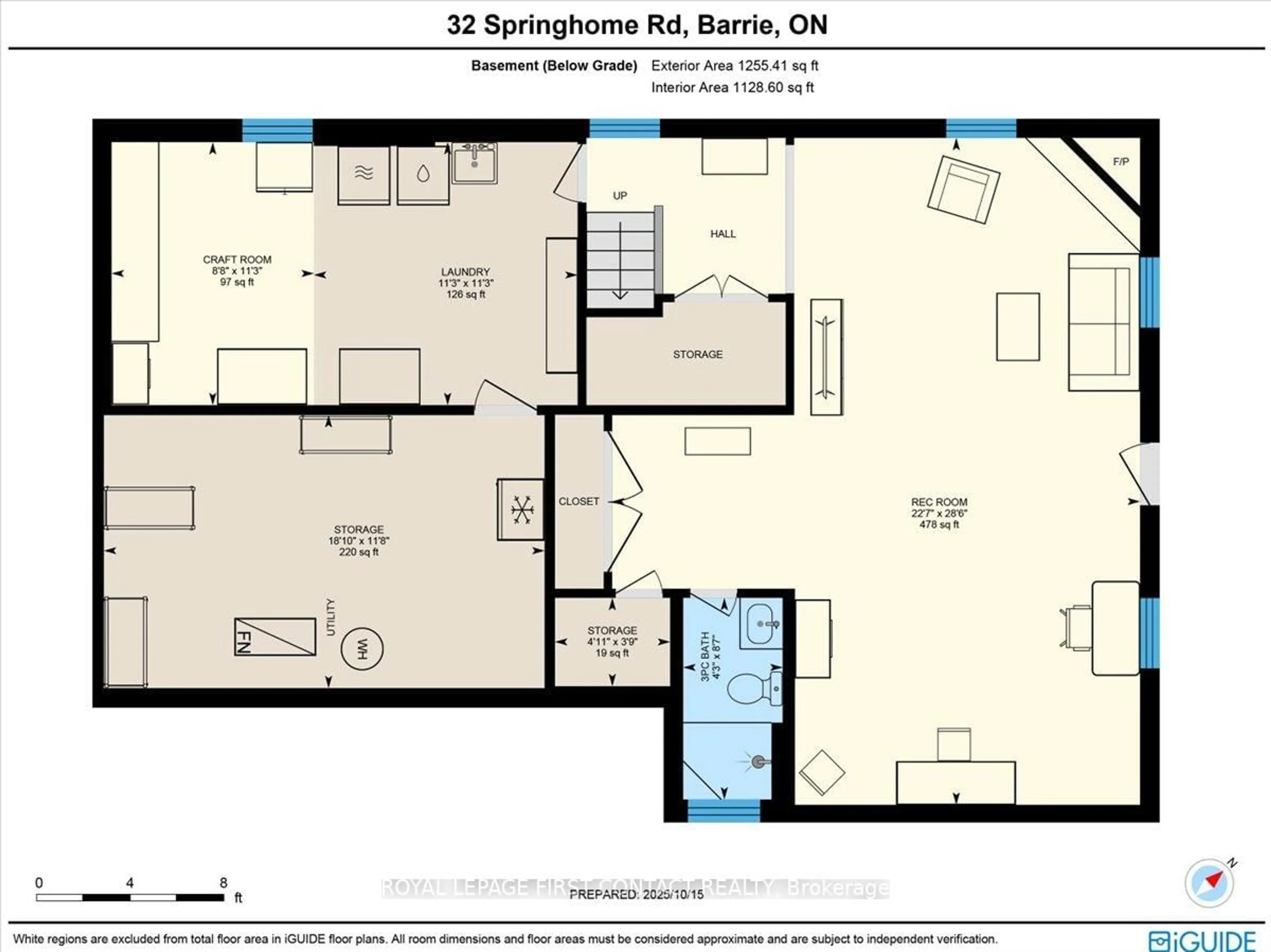 Floor plan for 32 Springhome Rd, Barrie Ontario L4N 2W7