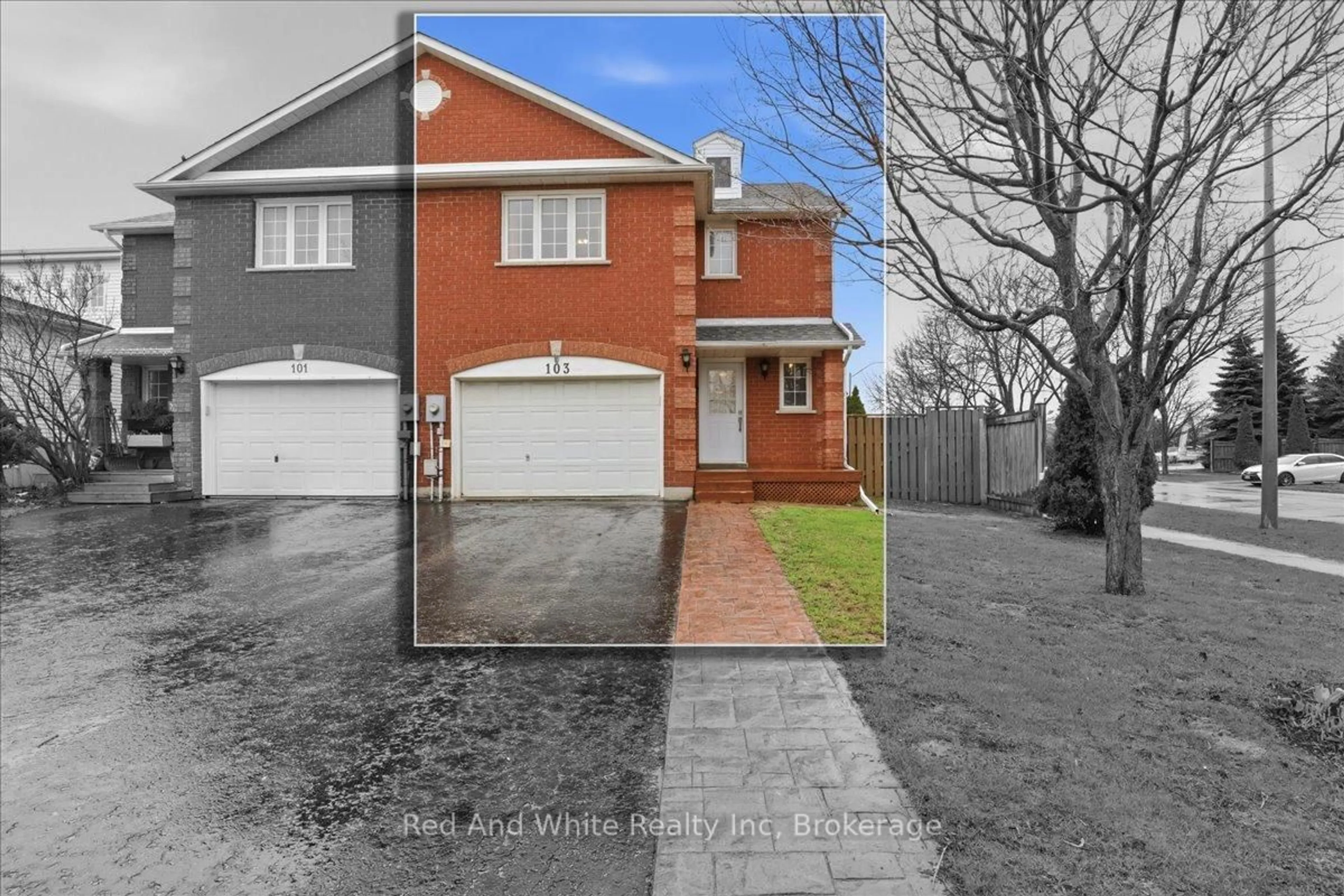 A pic from outside/outdoor area/front of a property/back of a property/a pic from drone, street for 103 Downing Cres, Barrie Ontario L4N 8V5