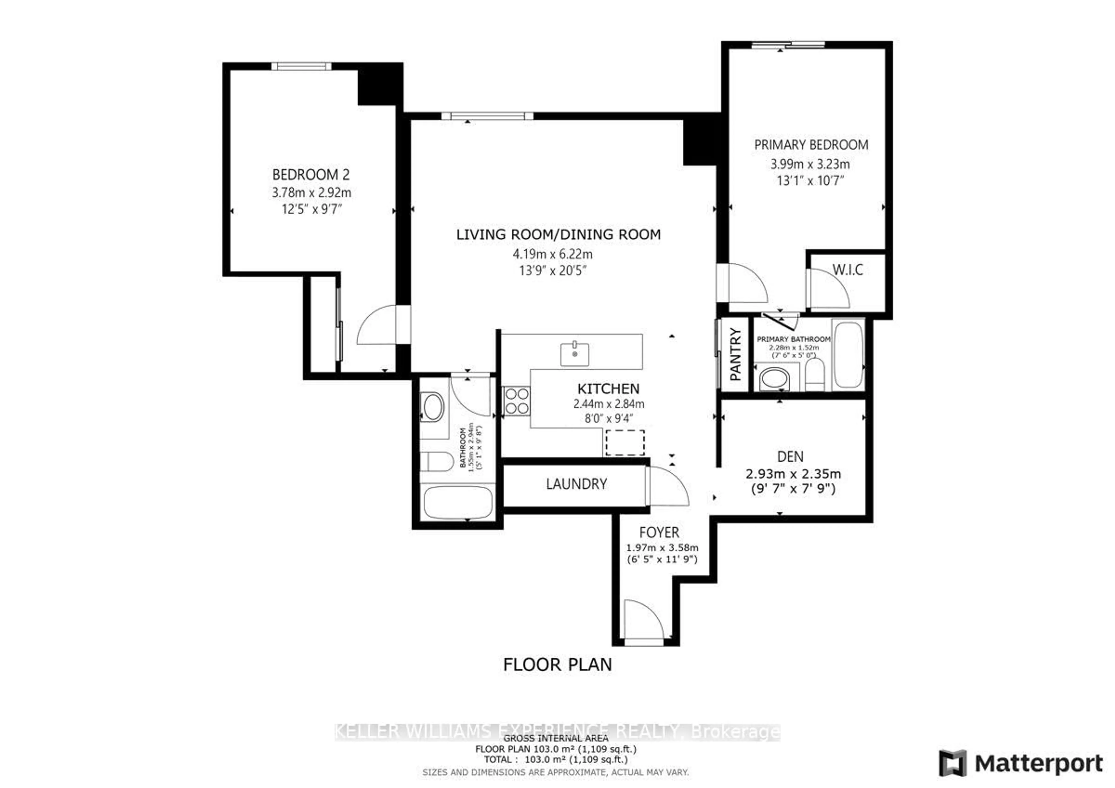 Floor plan for 111 Worsley St #GPH1, Barrie Ontario L4M 0J5