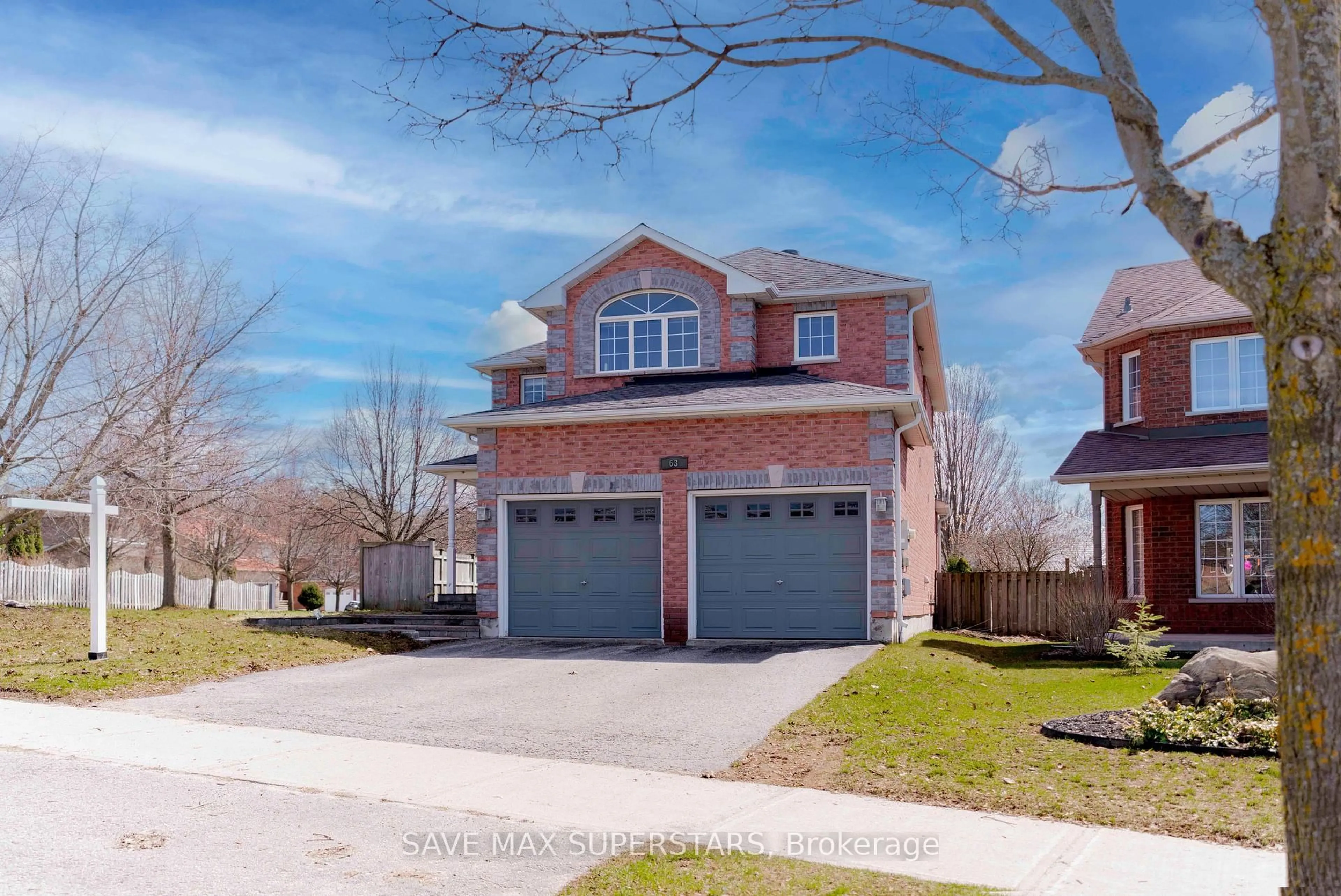 Home with brick exterior material, street for 63 Gore Dr, Barrie Ontario L4N 5R5