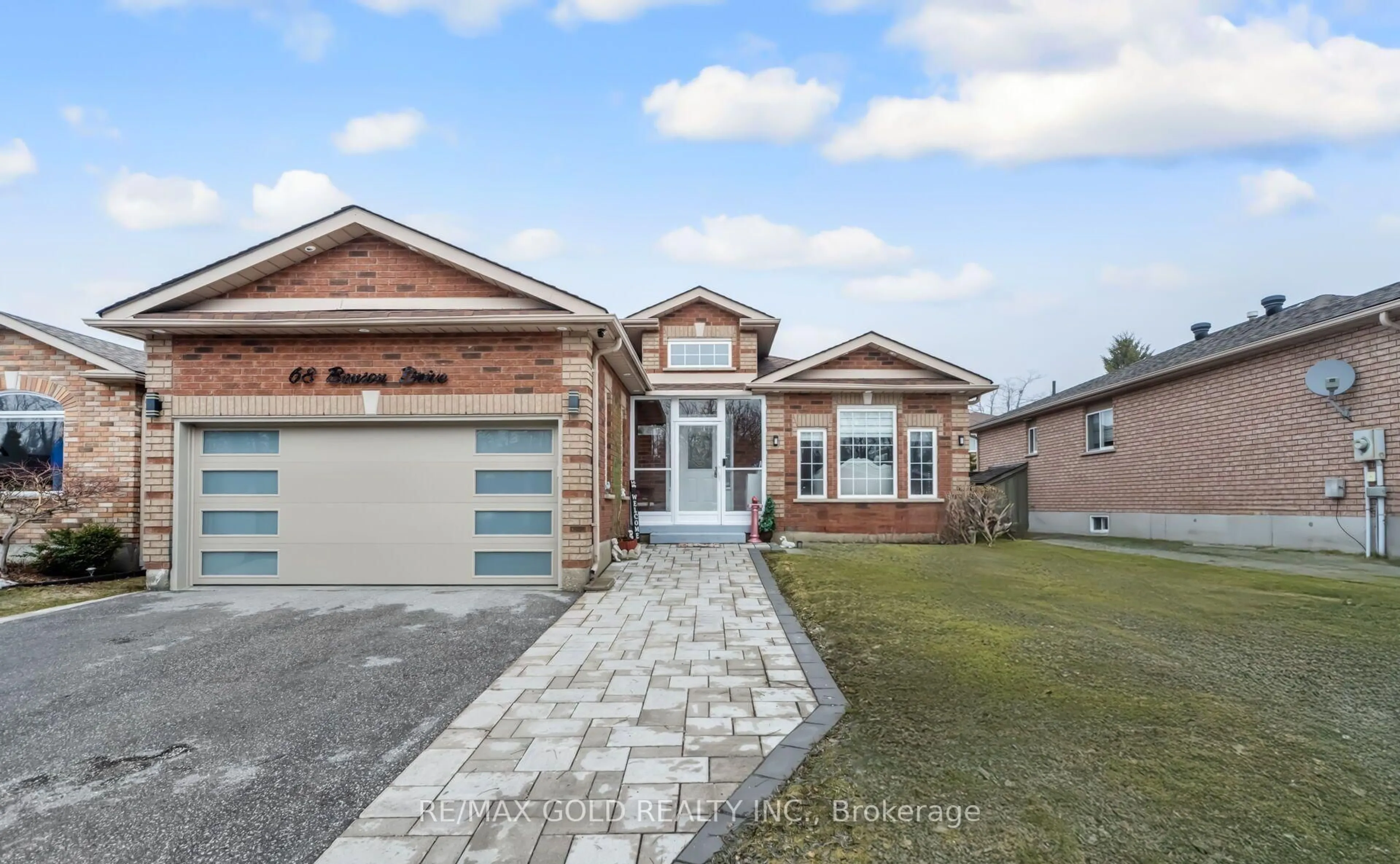 Home with brick exterior material, street for 68 Benson Dr, Barrie Ontario L4N 7Y2