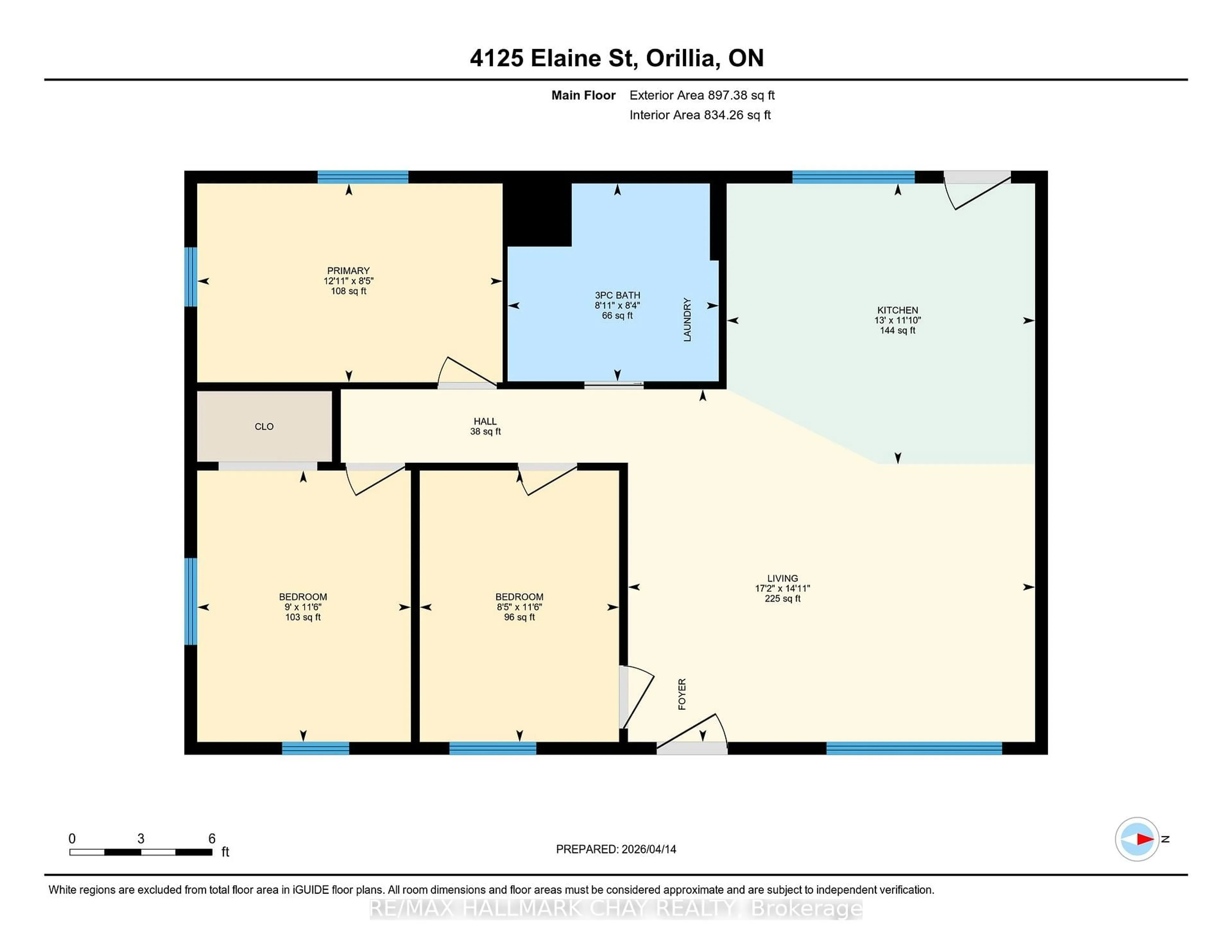 Floor plan for 4125 Elaine St, Severn Ontario L3V 0V1