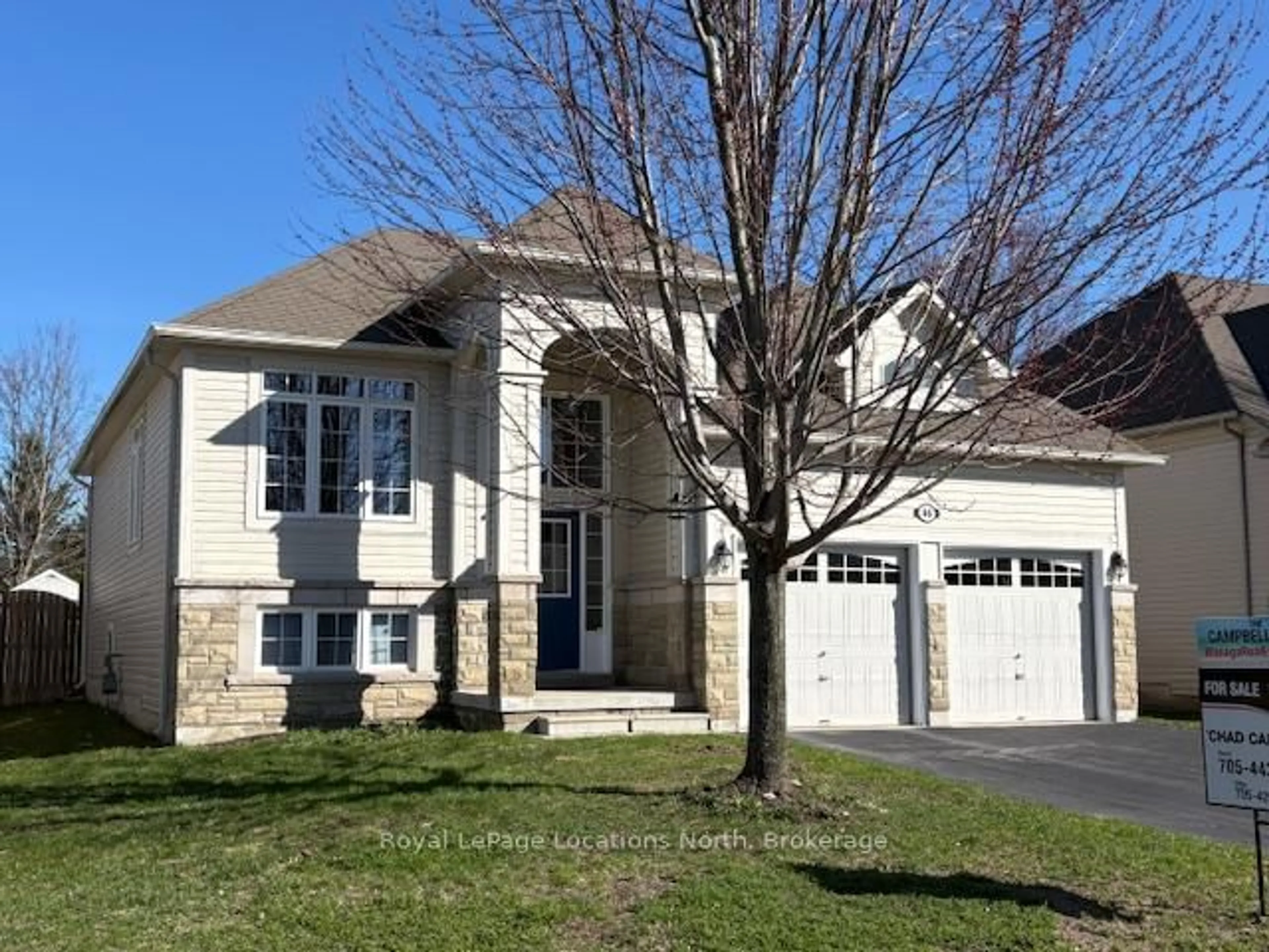Home with brick exterior material, street for 46 Princess Point Dr, Wasaga Beach Ontario L9Z 3C1