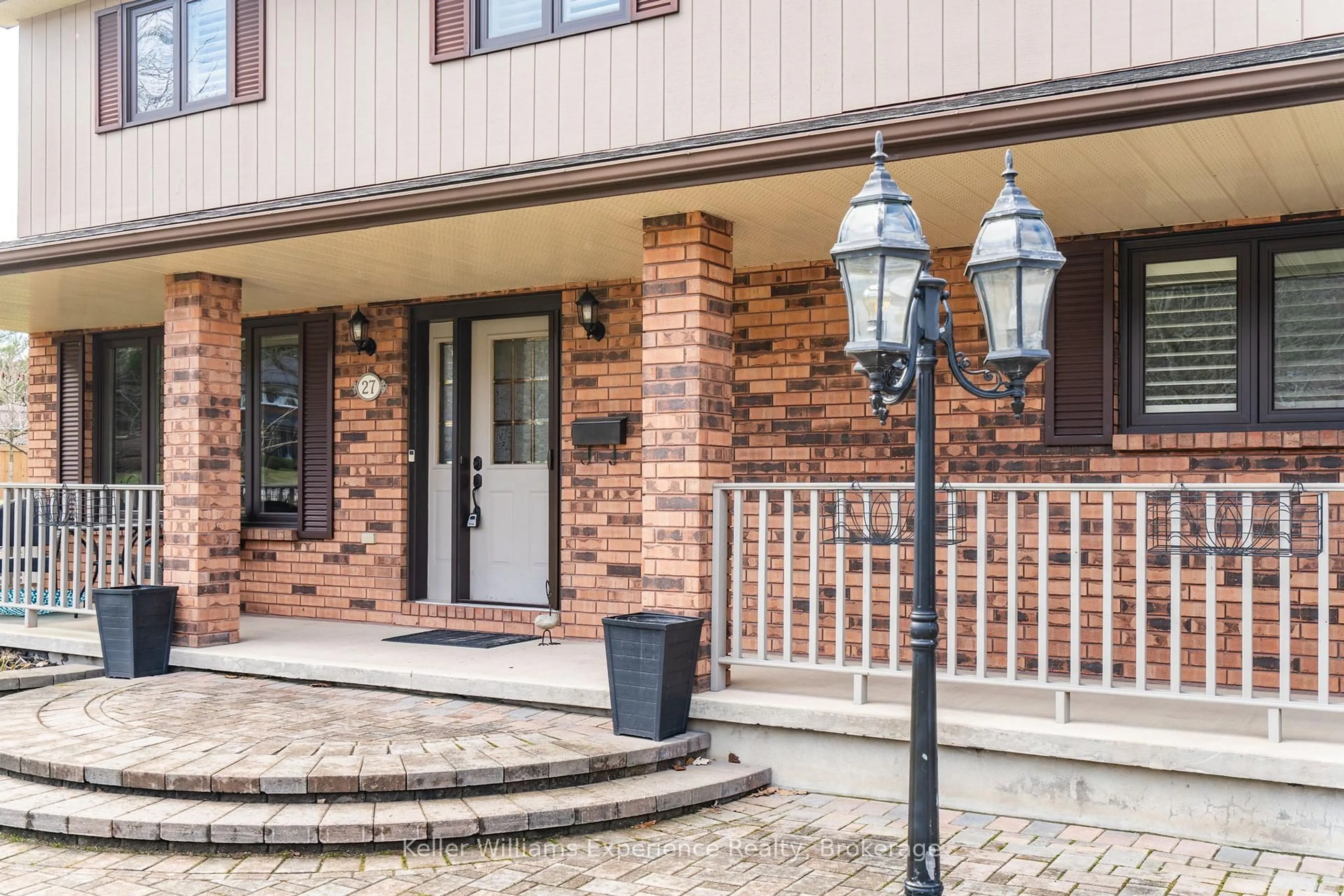 Home with brick exterior material, street for 27 Rosewood Ave, Springwater Ontario L0L 1X0