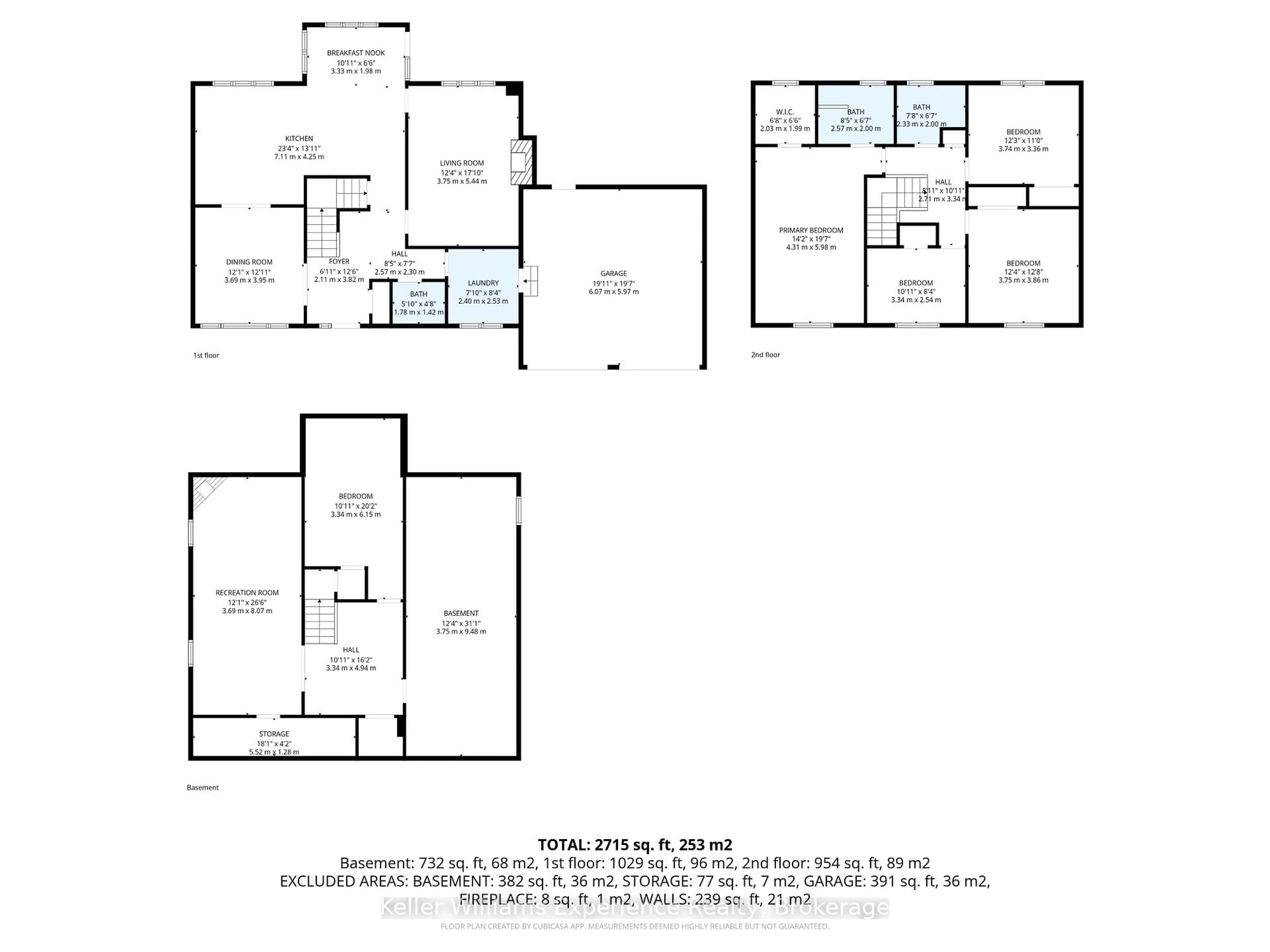 Floor plan for 27 Rosewood Ave, Springwater Ontario L0L 1X0