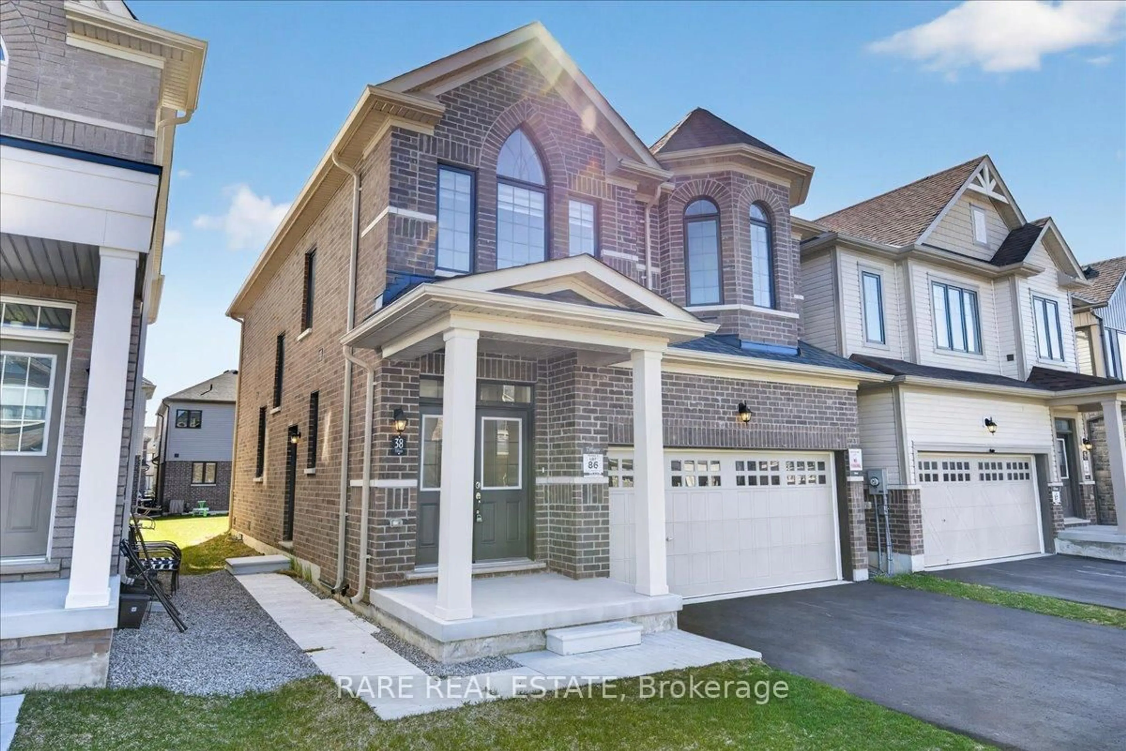 Home with brick exterior material, street for 38 Rochester Dr, Barrie Ontario L9J 0W1