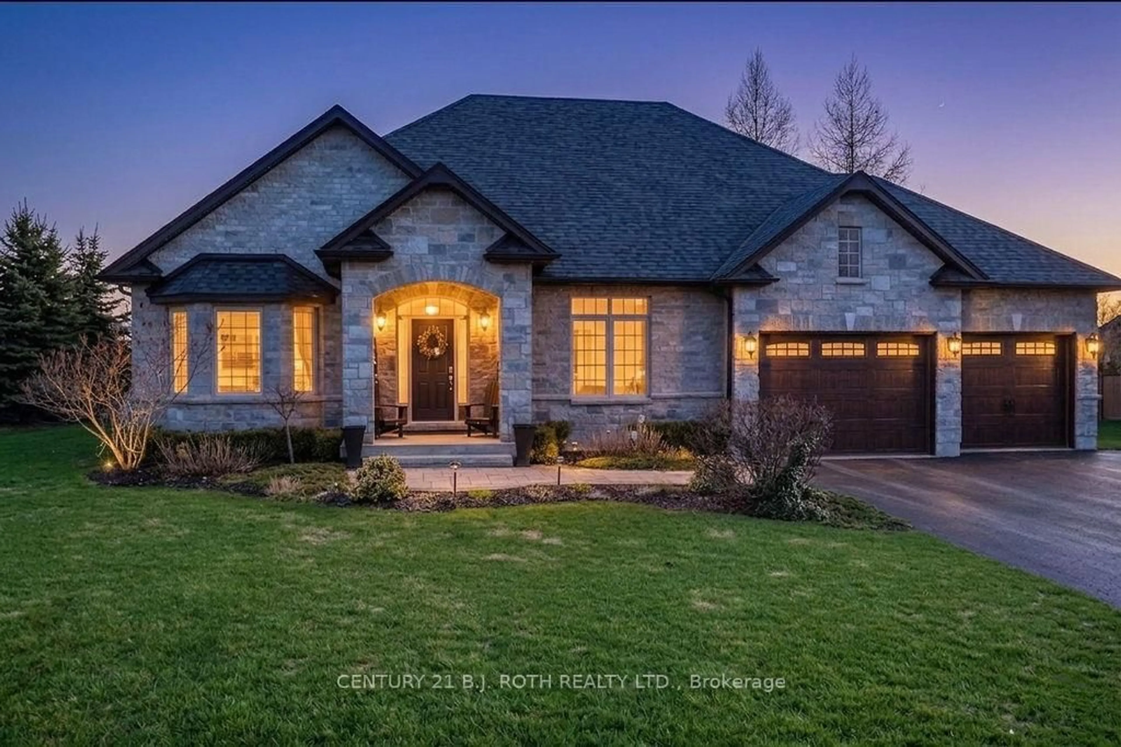 Home with brick exterior material, street for 2 Roy Hickling Dr, Springwater Ontario L9X 0J2