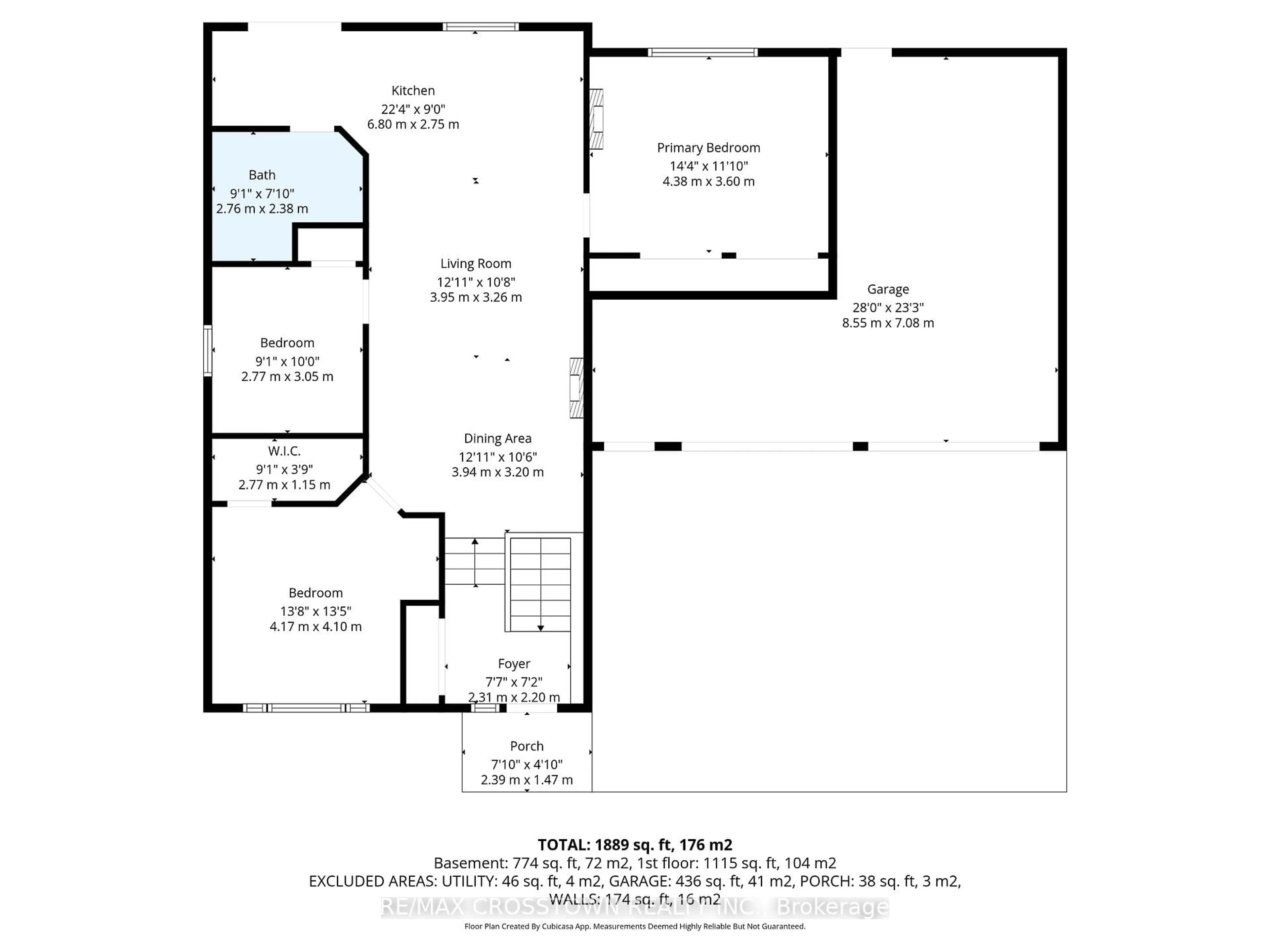 Floor plan for 461 Barnes Ave, Tay Ontario L0K 1R0