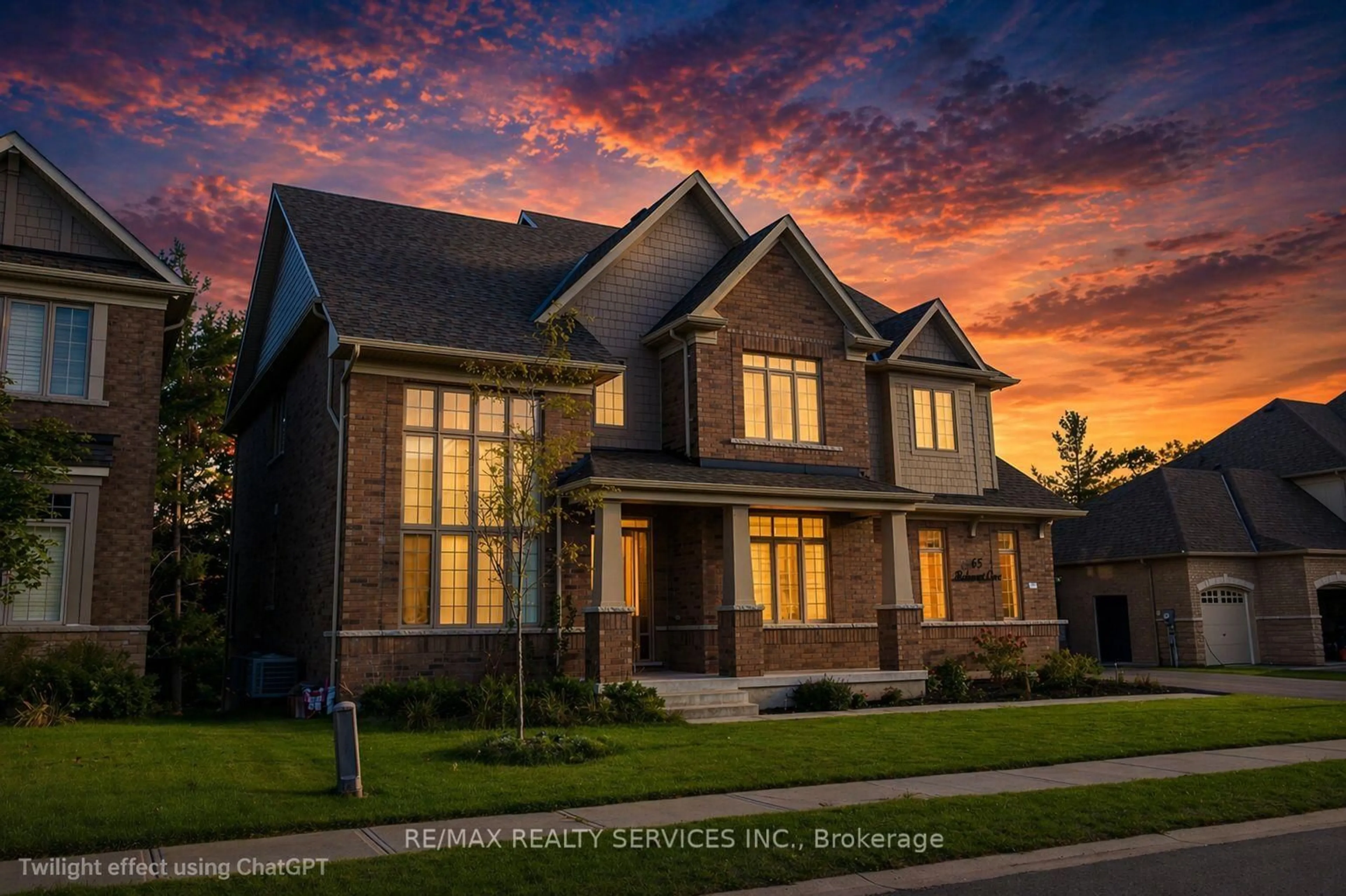 Home with brick exterior material, street for 65 Redmond Cres, Springwater Ontario L9X 1Z8