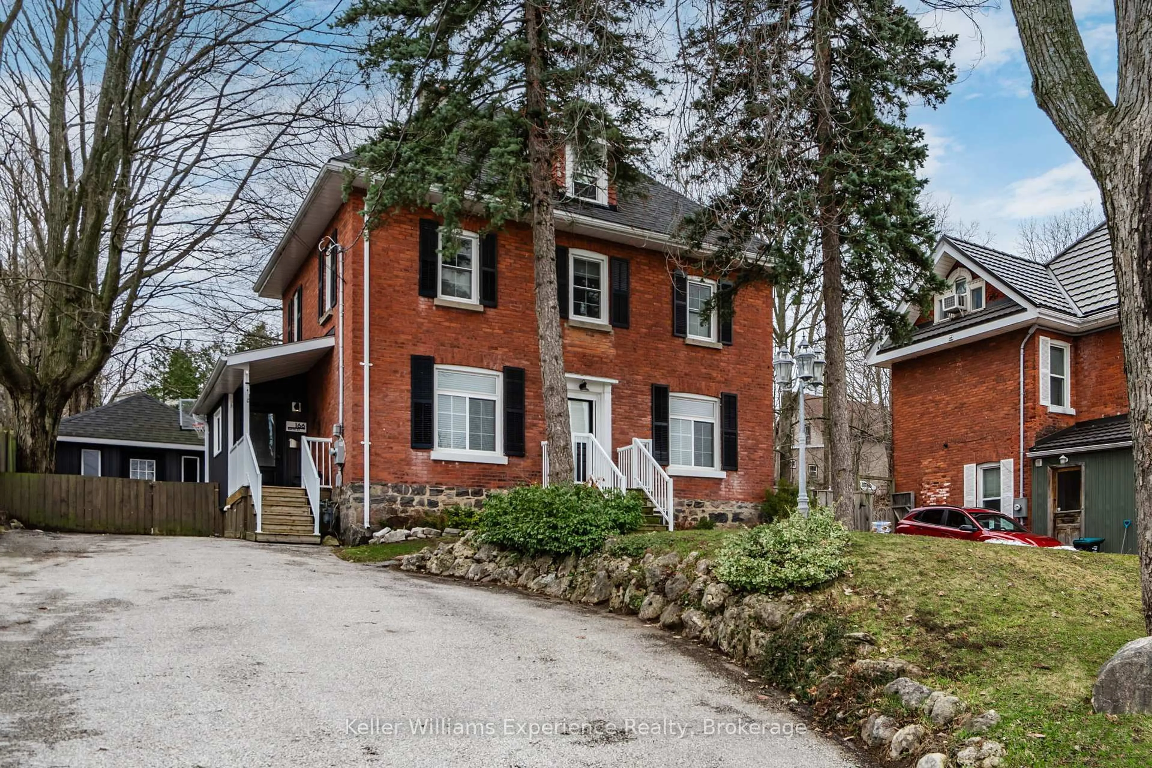 Home with brick exterior material, street for 166 Sixth St, Midland Ontario L4R 3X6