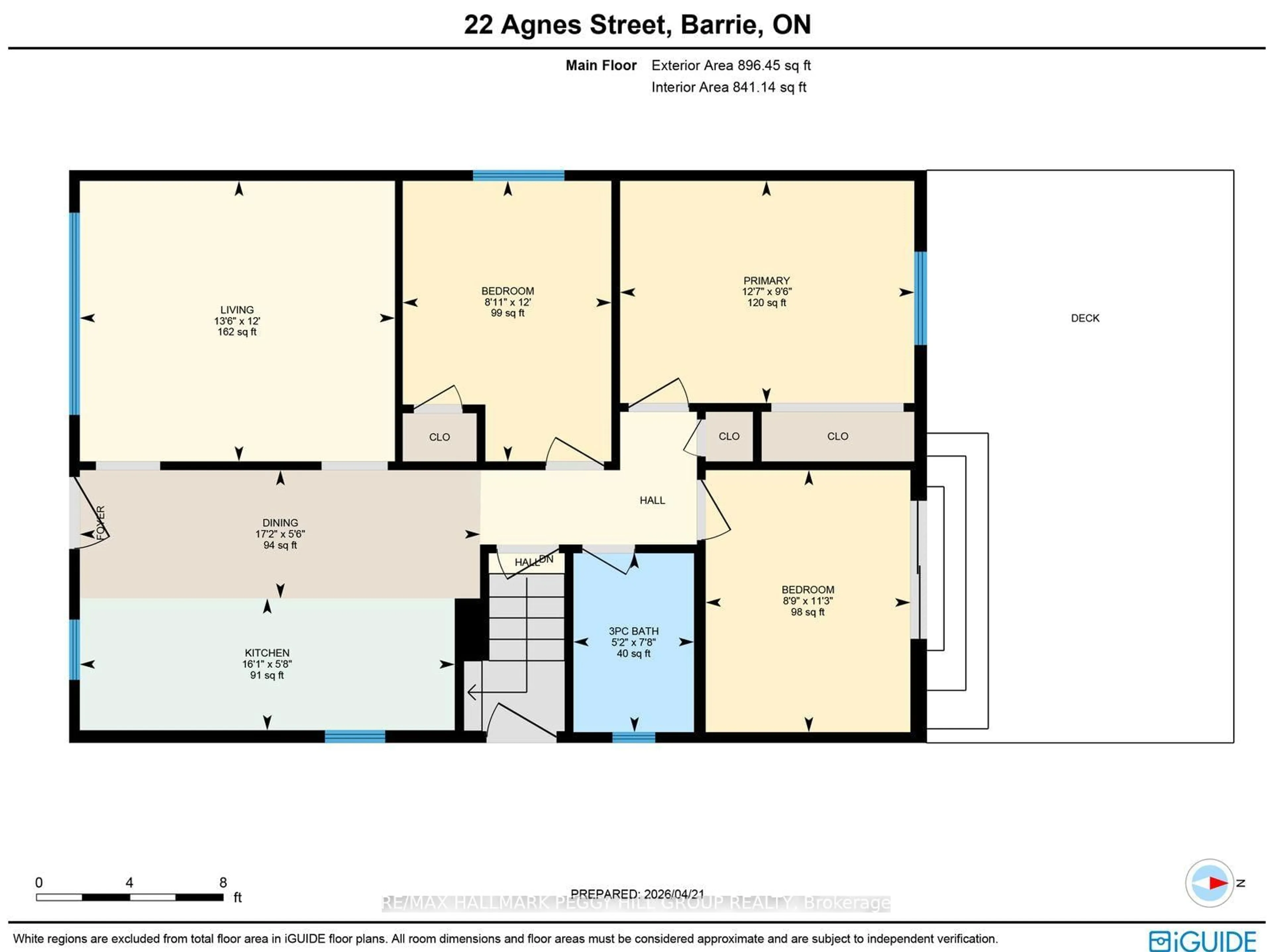 Floor plan for 22 Agnes St, Barrie Ontario L4M 2S2