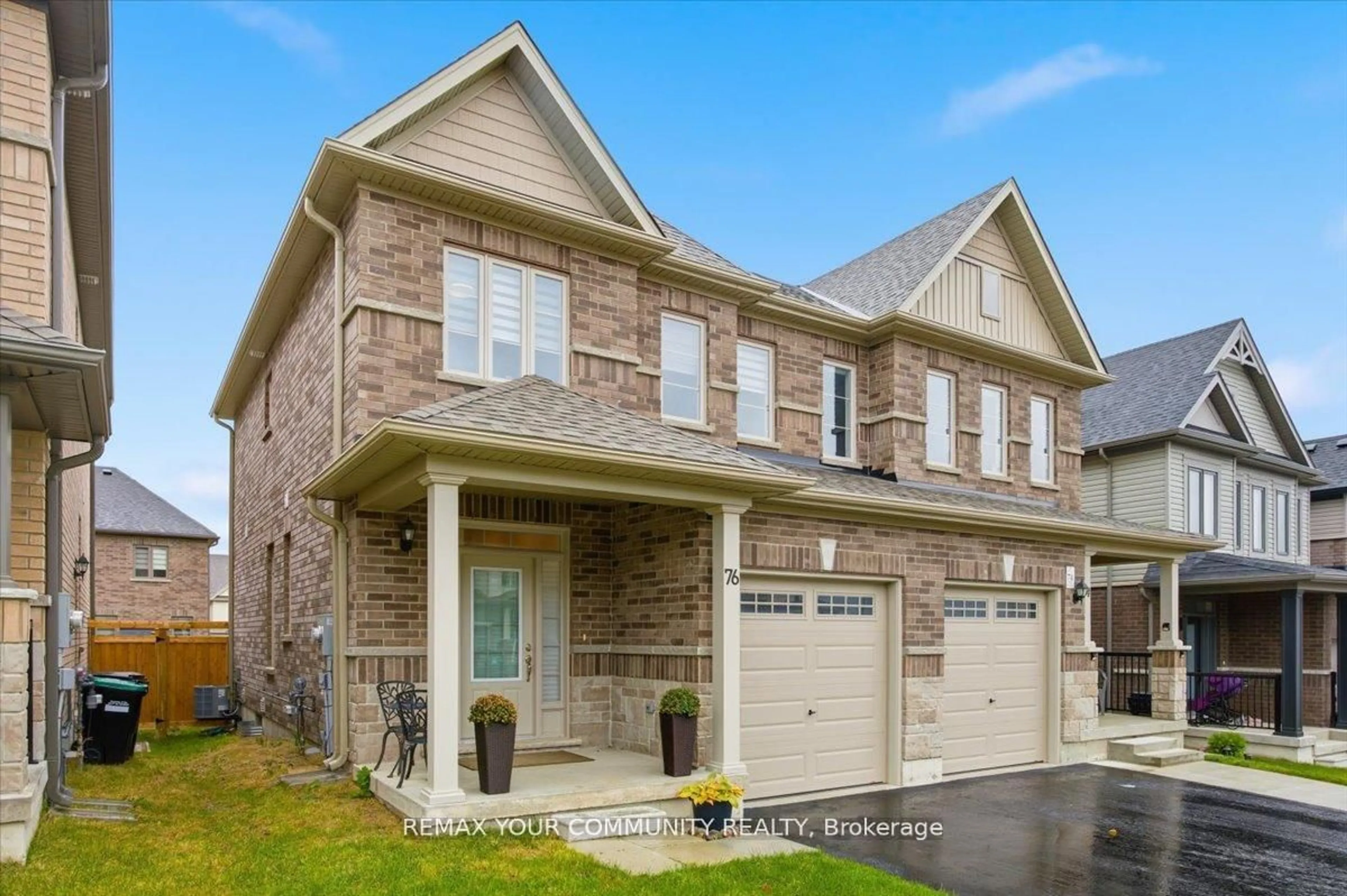 Home with brick exterior material, street for 76 Sagewood Ave, Barrie Ontario L9J 0K5