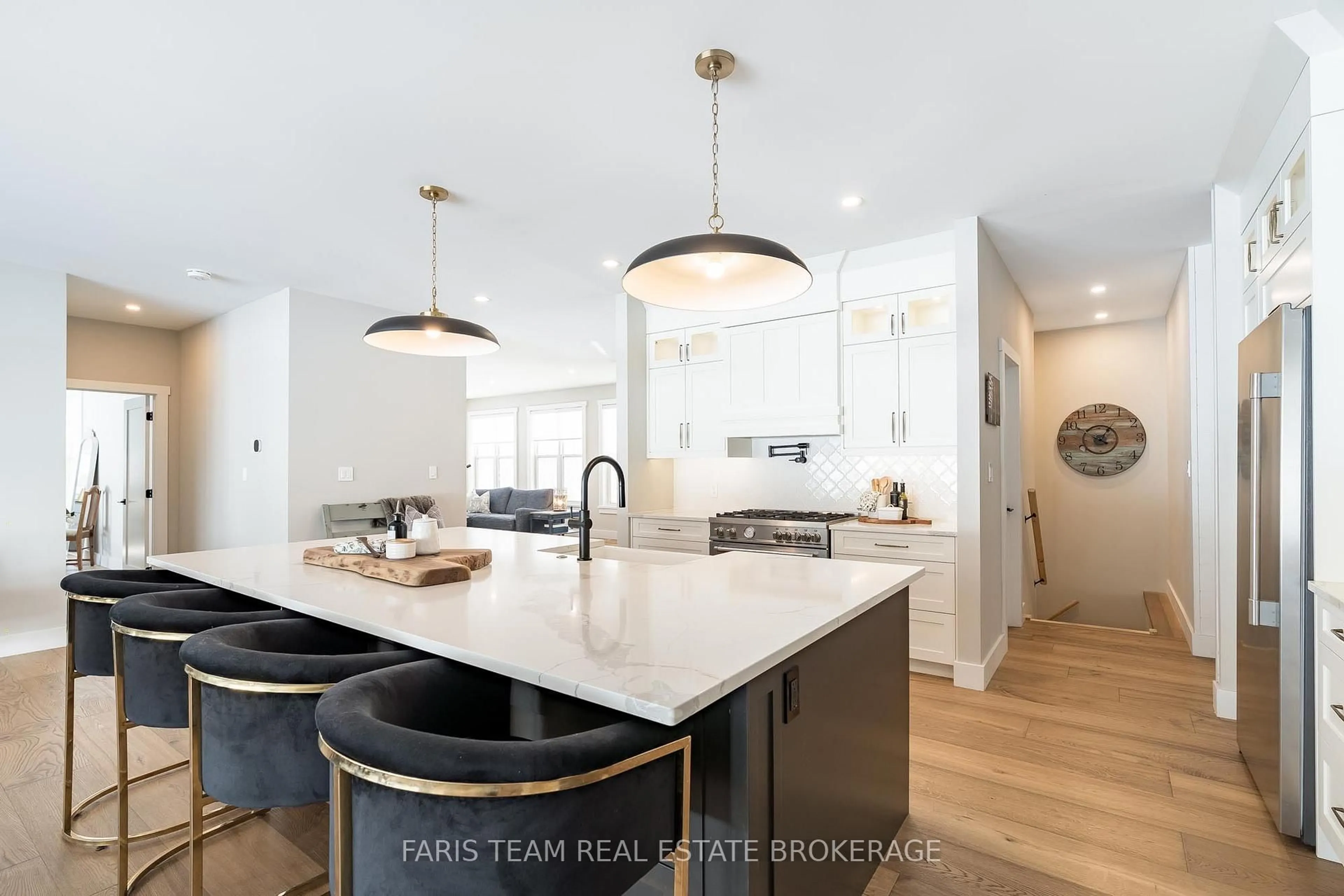 Open concept kitchen, ceramic/tile floor for 1555 Baseline Rd, Tiny Ontario L0L 2T0