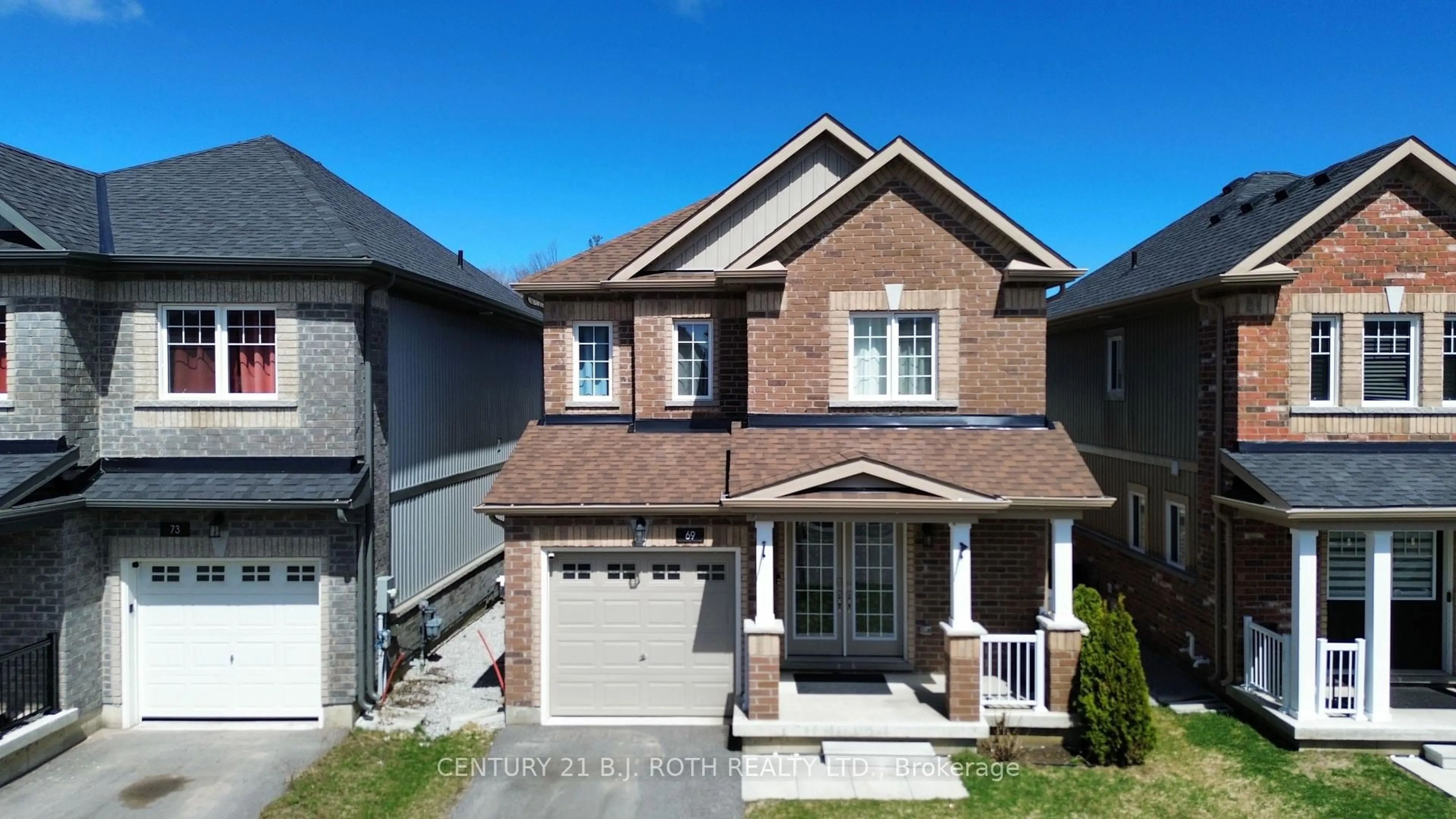 Home with brick exterior material, street for 69 Alaskan Hts, Barrie Ontario L9J 0H9