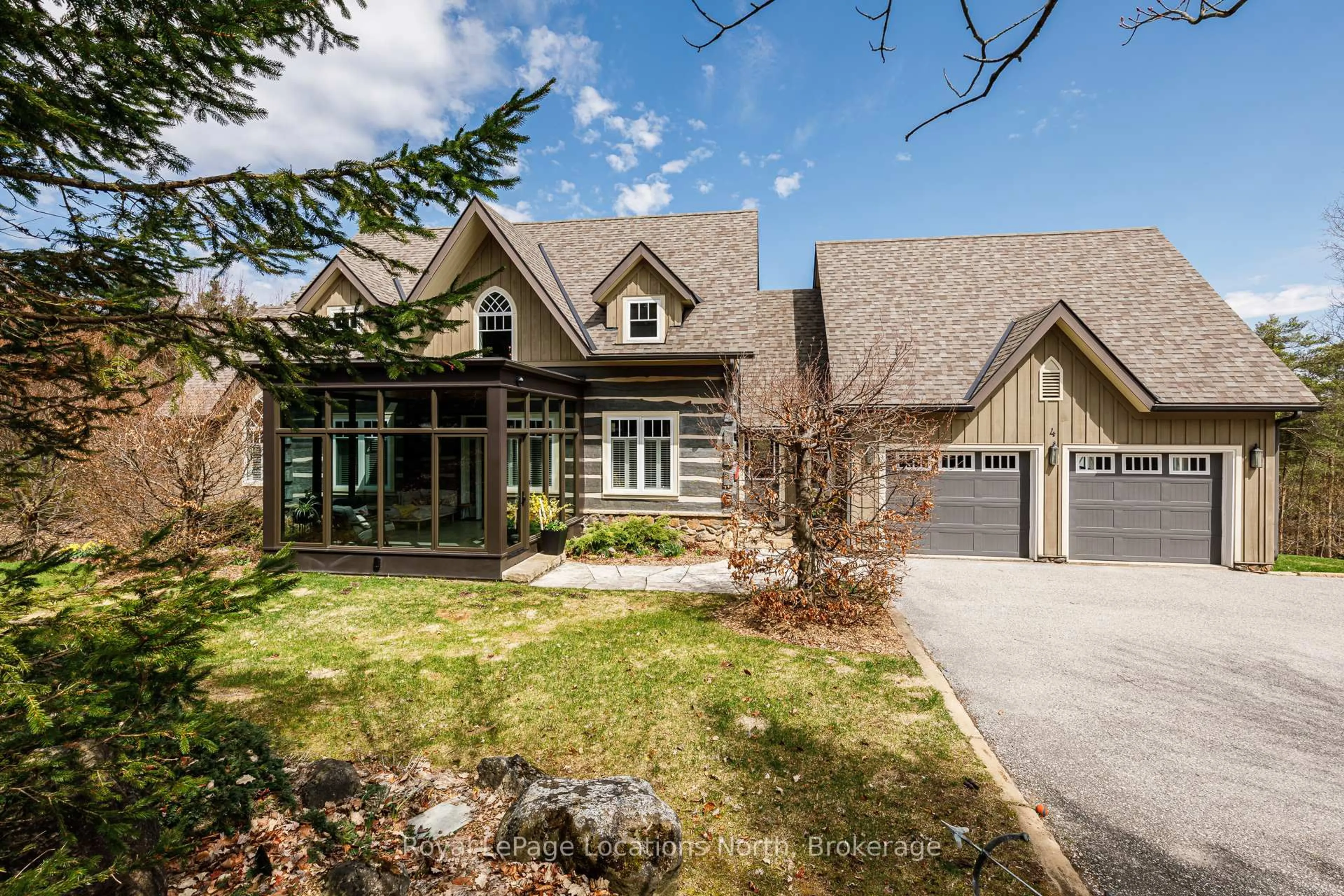 Home with brick exterior material, street for 4 Purple Hill Lane, Clearview Ontario L0M 1G0