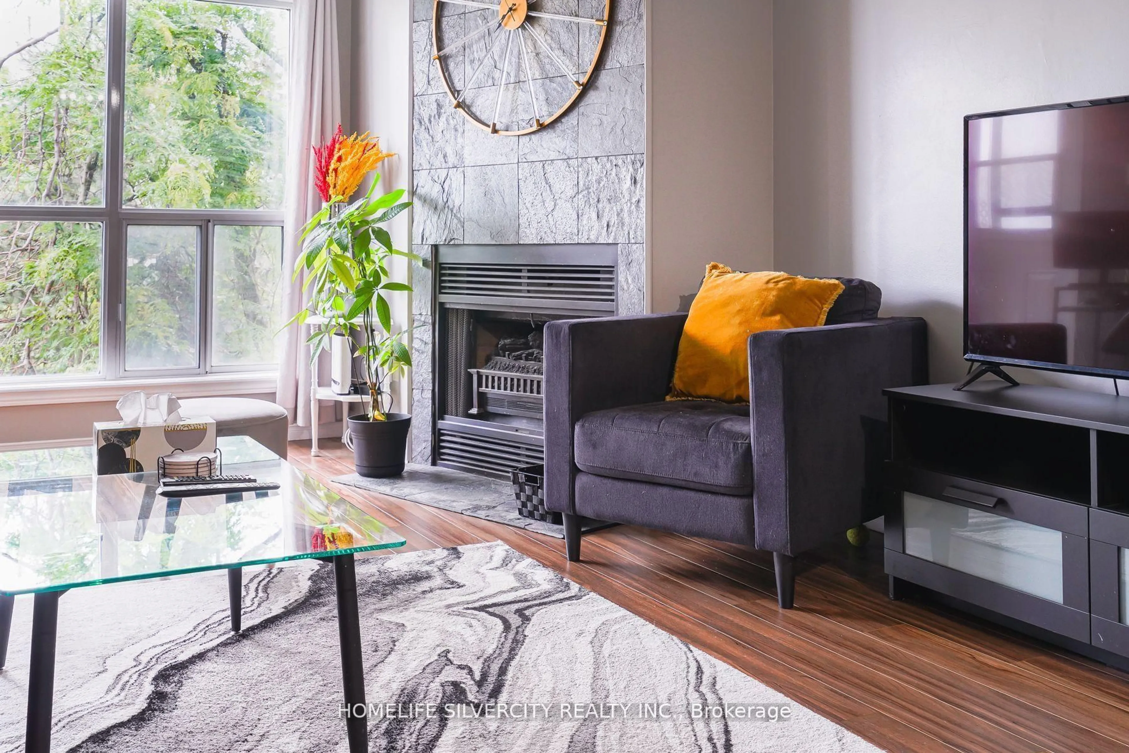 Living room with furniture, unknown for 120 Bell Farm Rd #316, Barrie Ontario L4M 6J2