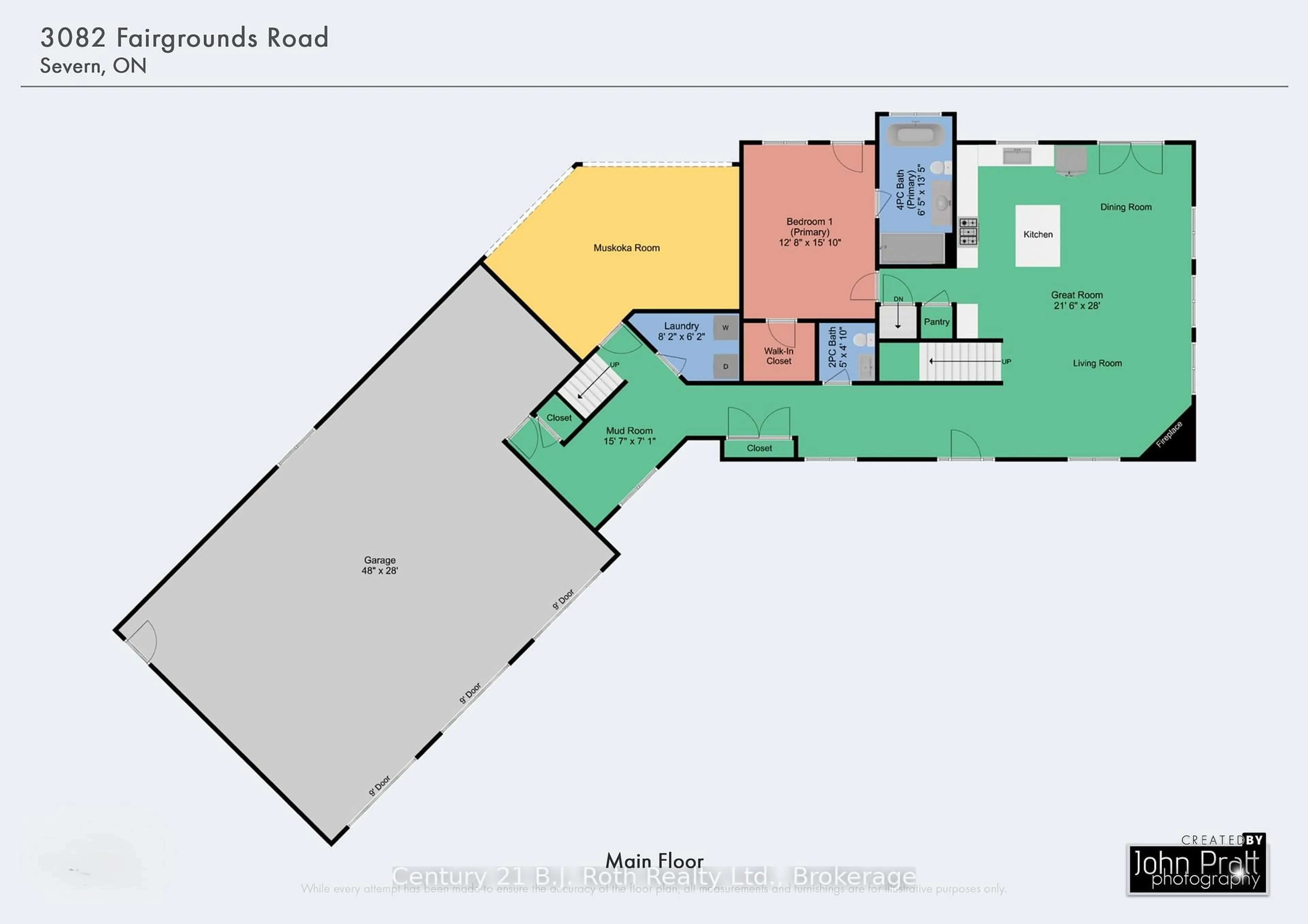 Floor plan for 3082 Fairgrounds Rd, Severn Ontario L3V 0Y2