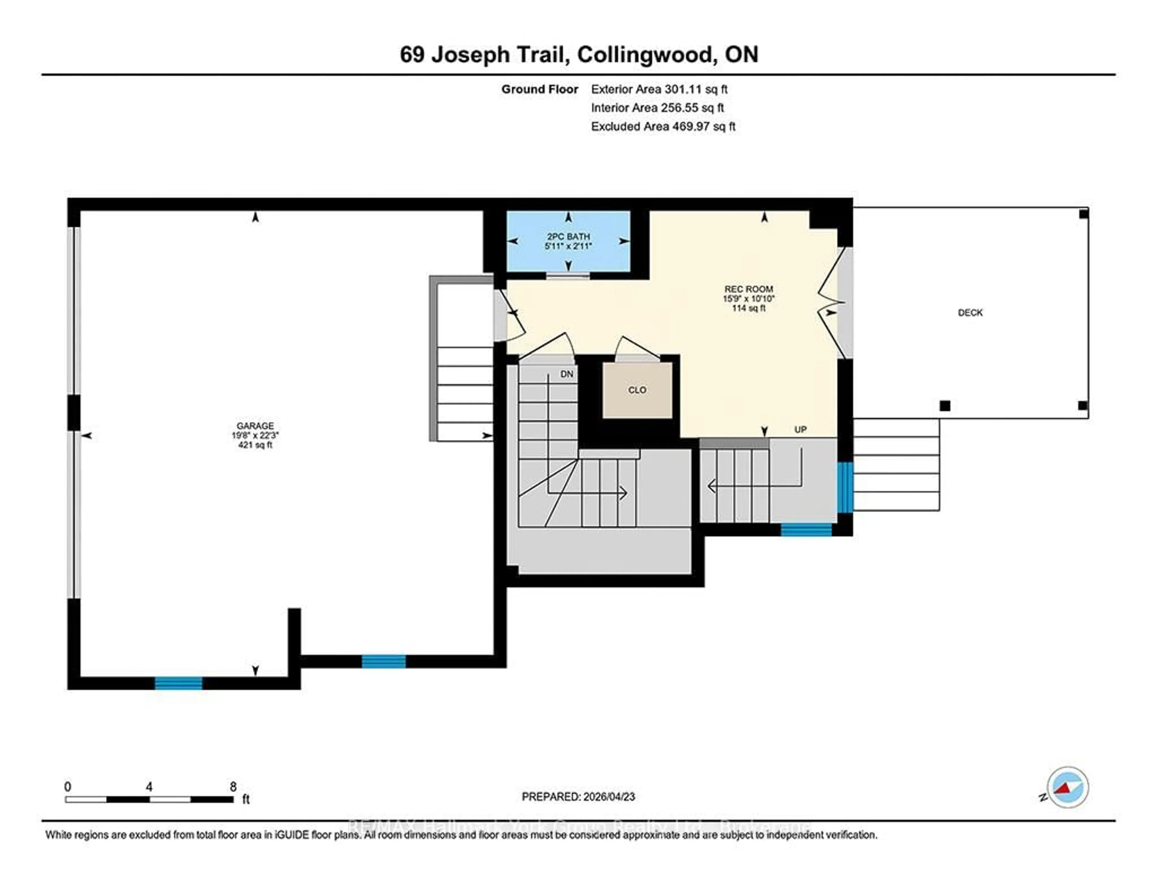 Floor plan for 69 Joseph Tr #P95, Collingwood Ontario L9Y 0J3