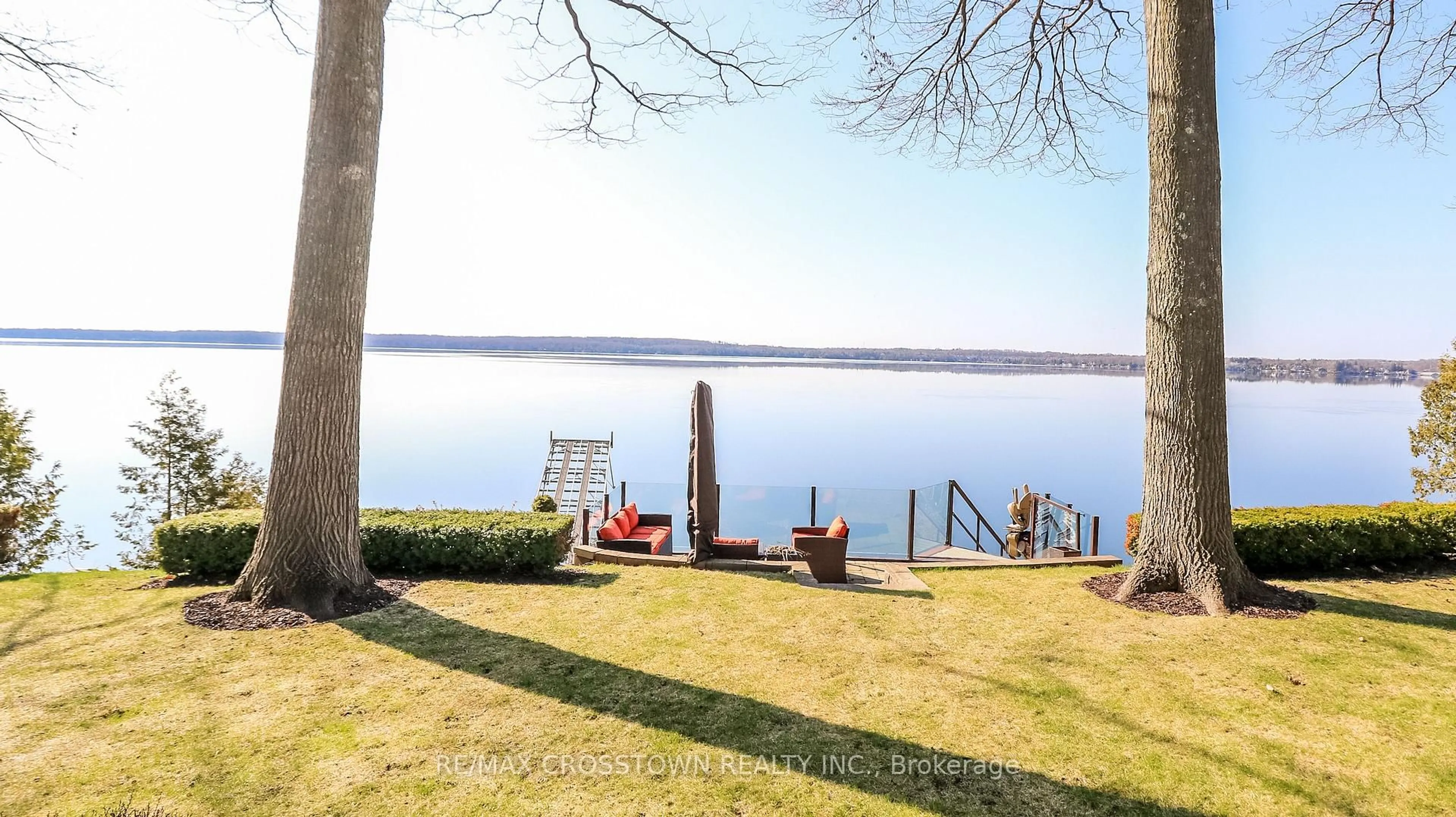 Patio, water/lake/river/ocean view for 13 Georgina Dr, Oro-Medonte Ontario L4M 1E9