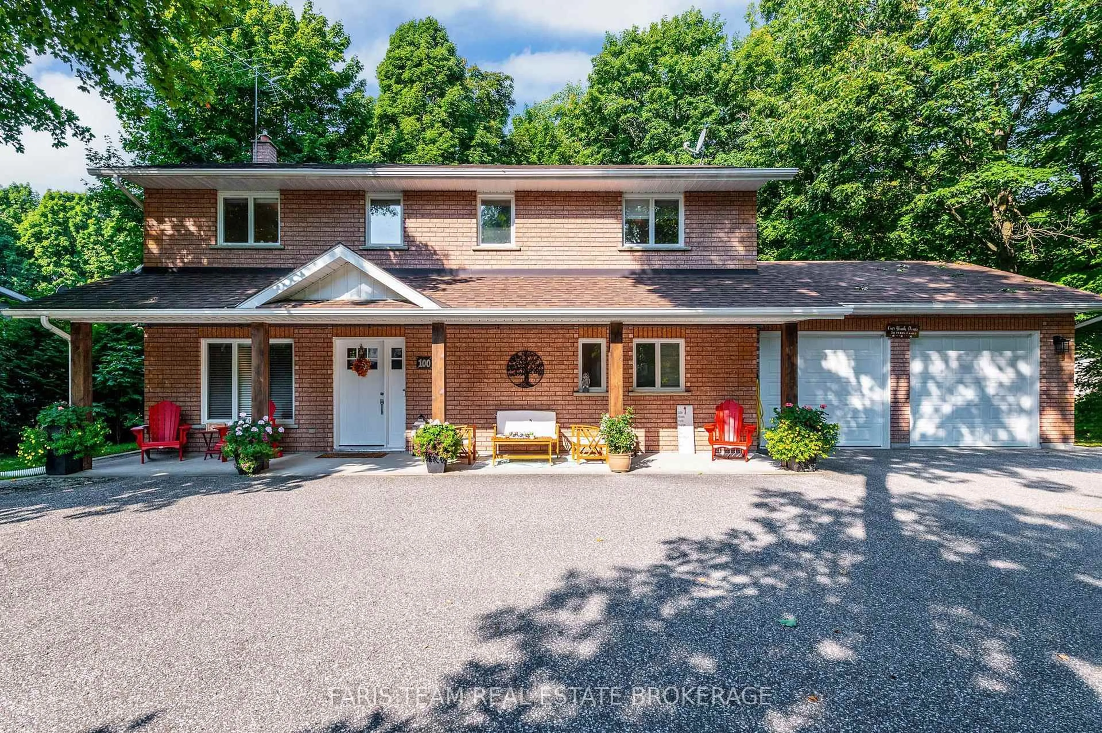 Home with brick exterior material, street for 100 Desroches Tr, Tiny Ontario L9M 0H9