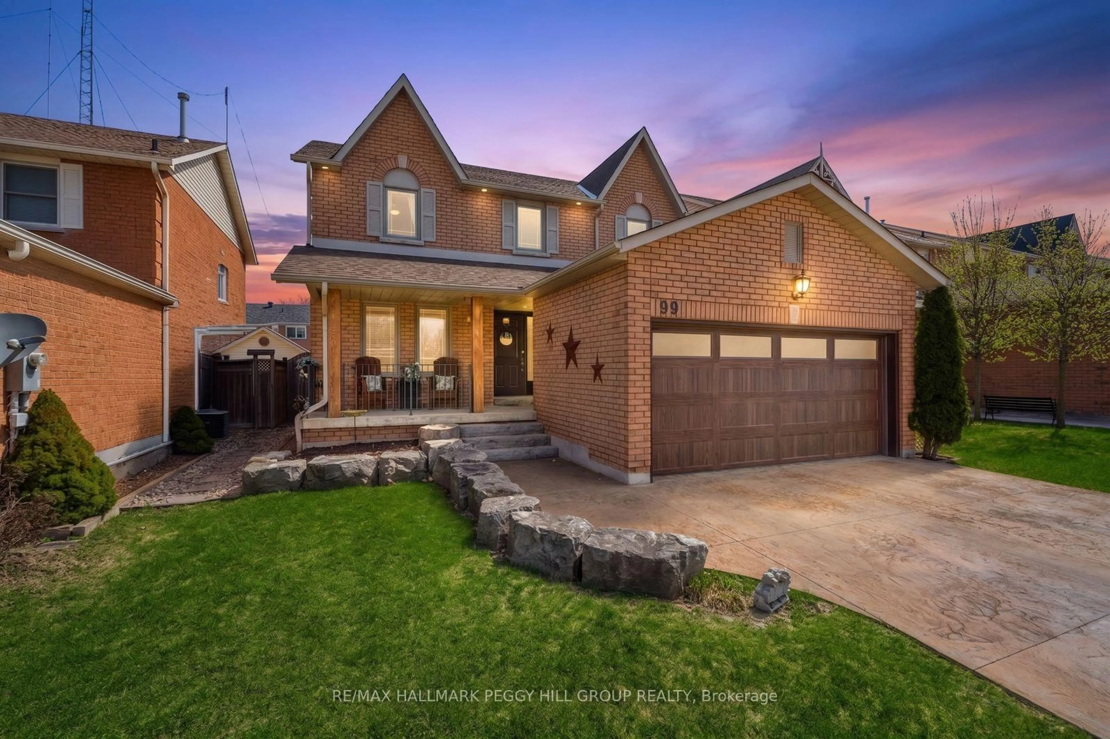 Home with brick exterior material, street for 99 Golden Meadow Rd, Barrie Ontario L4N 7G3