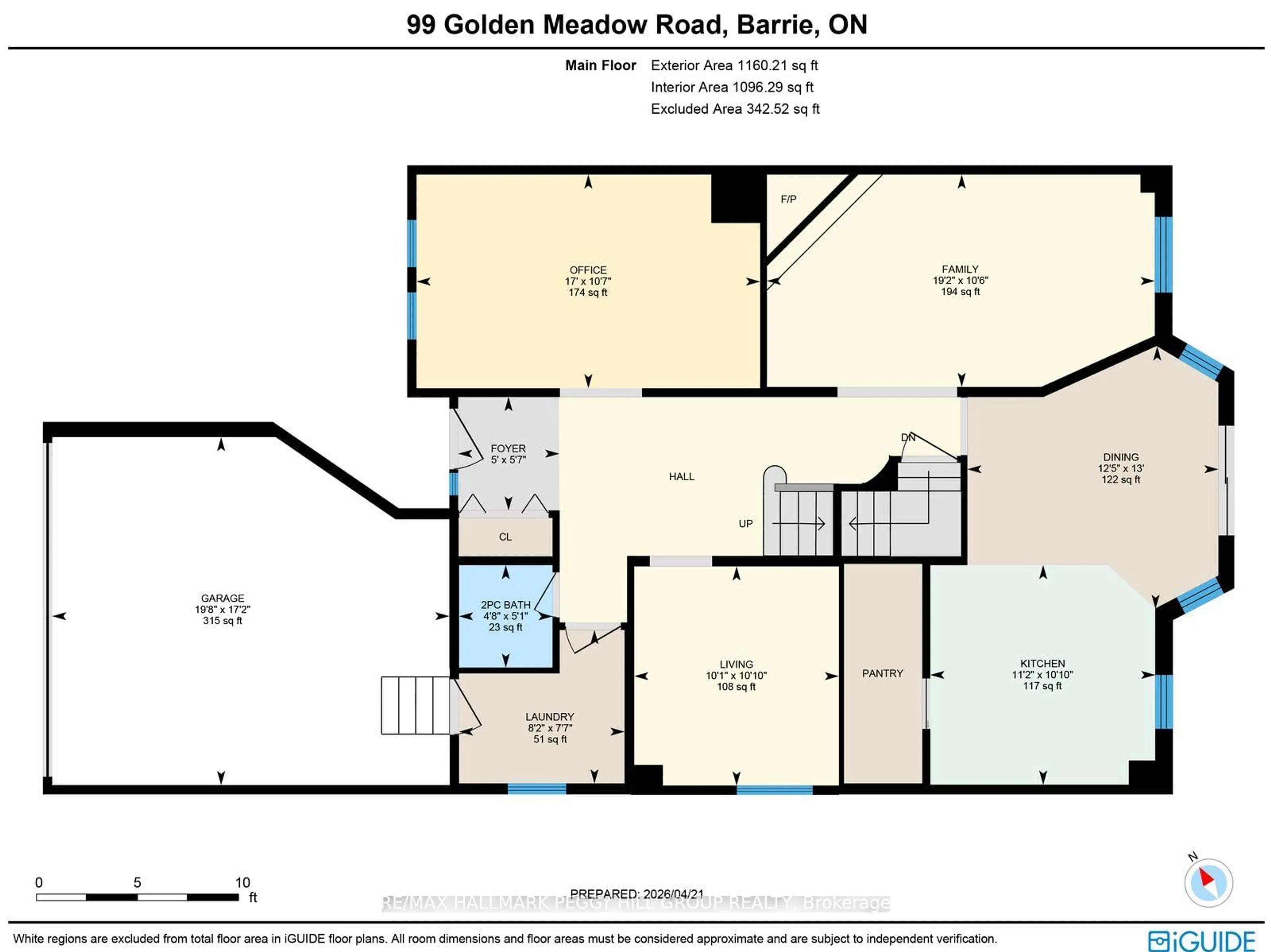 Floor plan for 99 Golden Meadow Rd, Barrie Ontario L4N 7G3