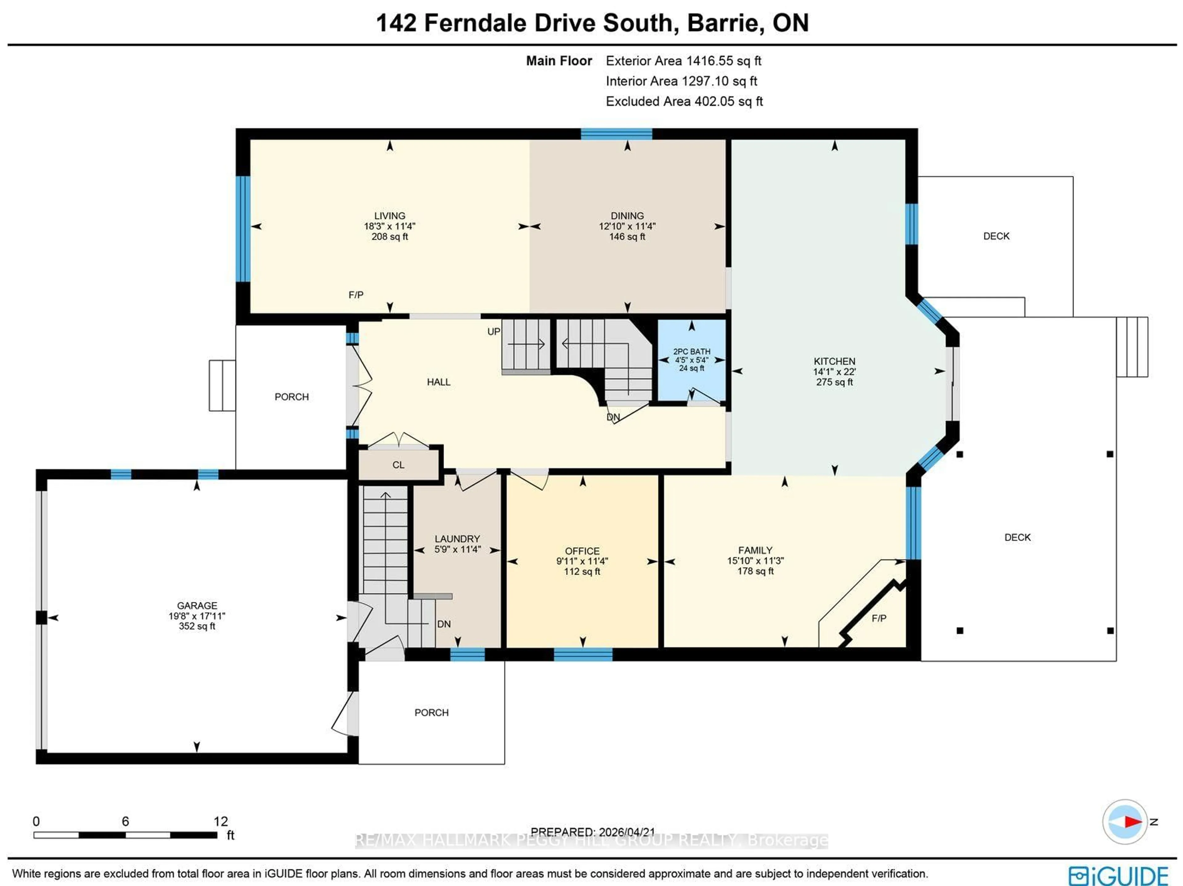 Floor plan for 142 Ferndale Dr, Barrie Ontario L4N 6Y6