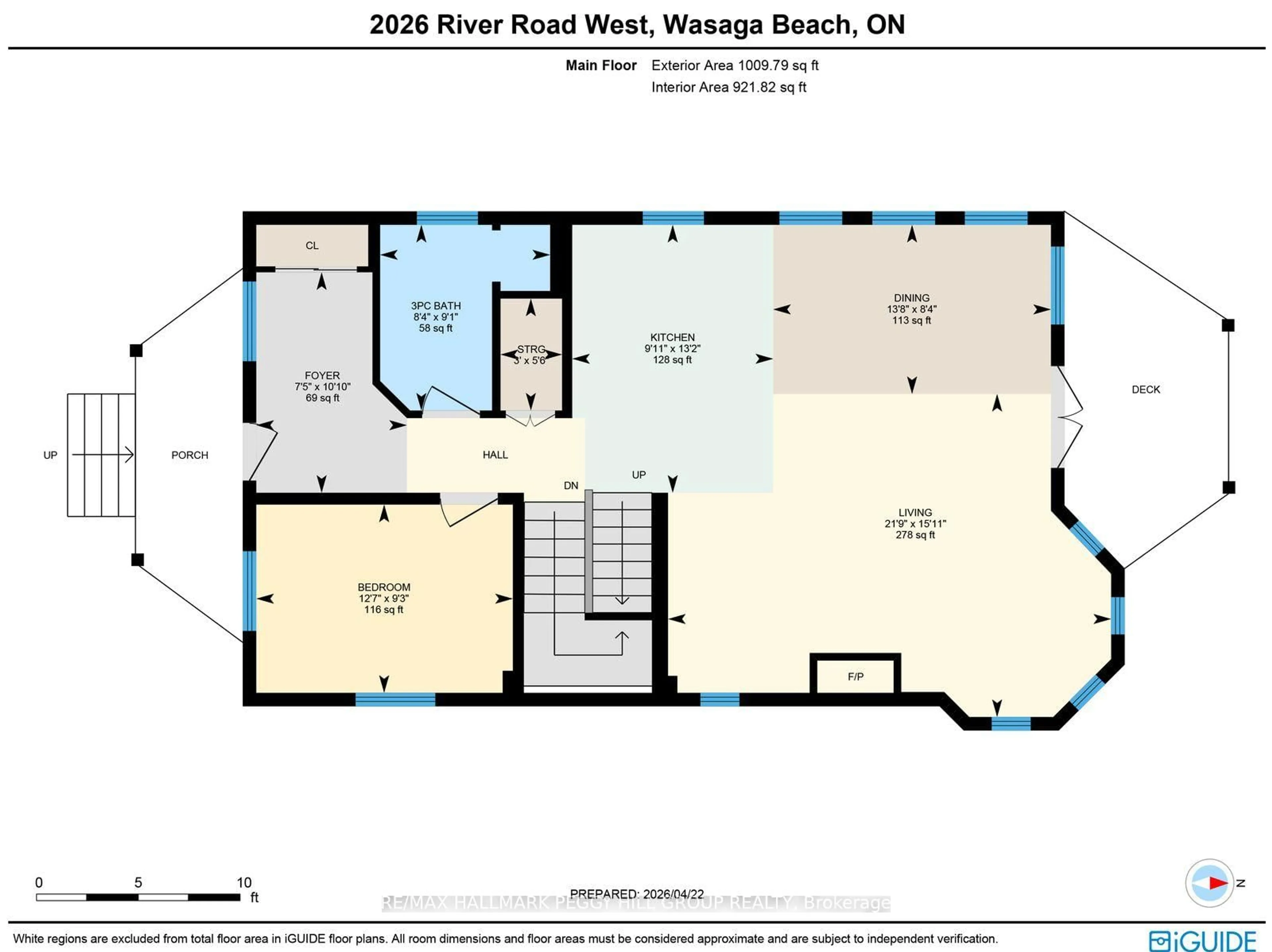 Floor plan for 2026 River Rd, Wasaga Beach Ontario L9Z 2W1