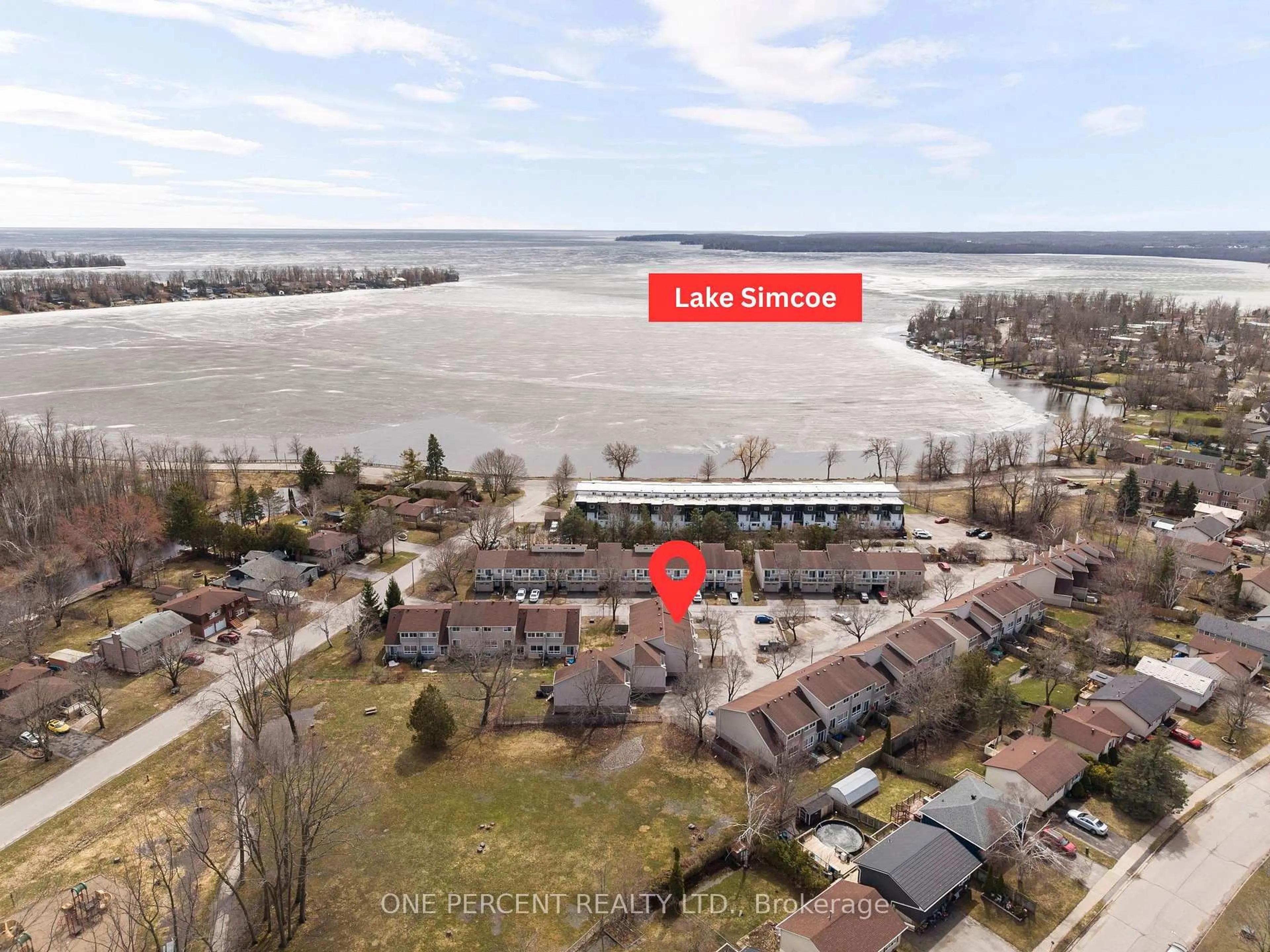A pic from outside/outdoor area/front of a property/back of a property/a pic from drone, water/lake/river/ocean view for 12 Lankin Blvd ##37, Orillia Ontario L3V 6T2