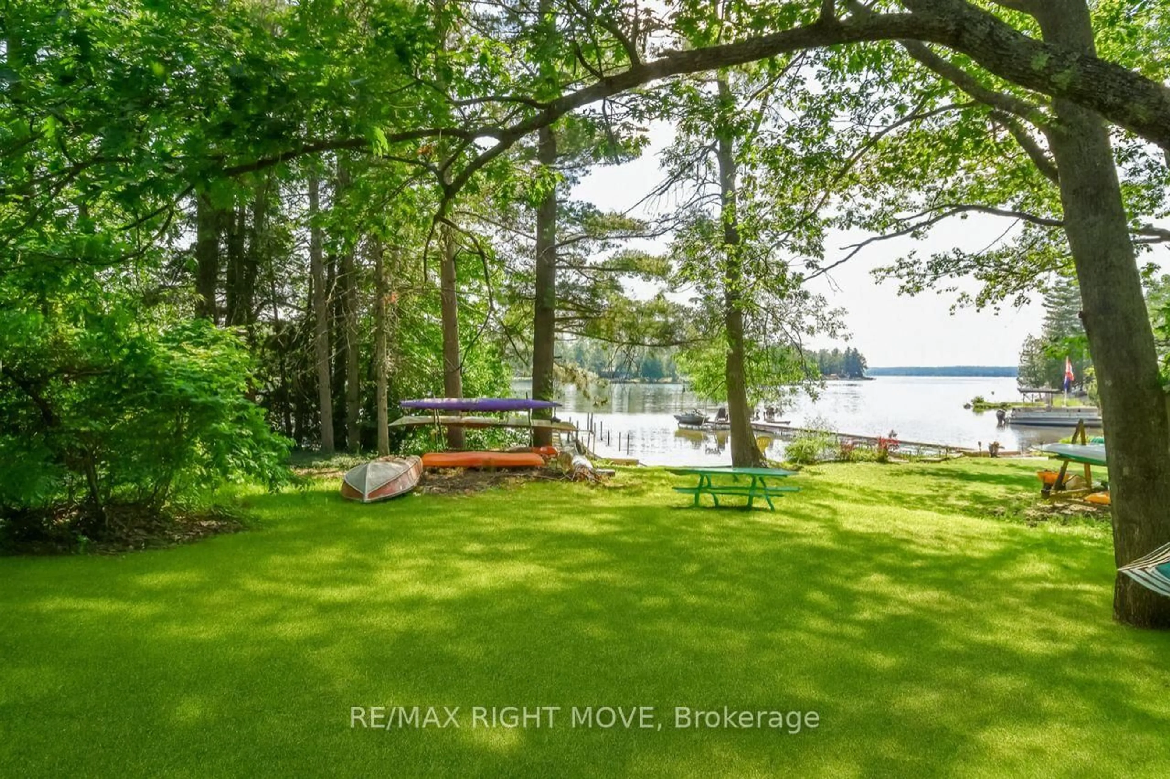 A pic from outside/outdoor area/front of a property/back of a property/a pic from drone, water/lake/river/ocean view for 6896 Pentland Lane, Ramara Ontario L0K 2B0