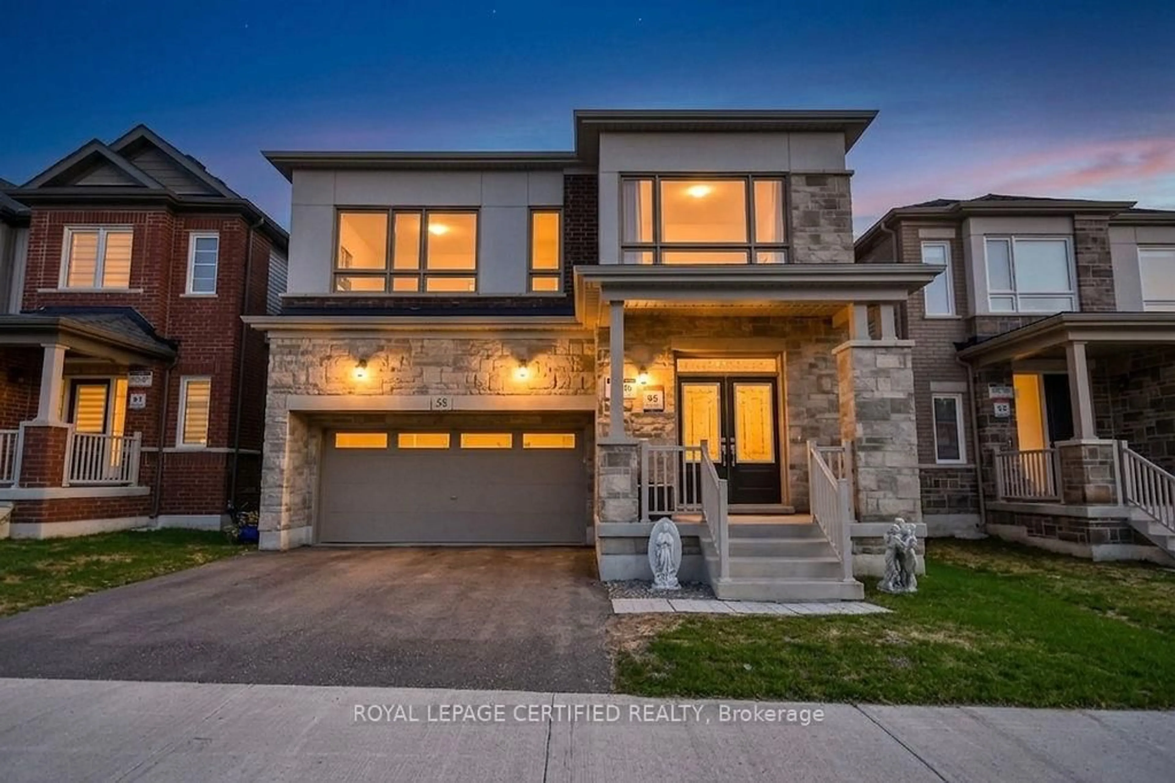 Home with brick exterior material, street for 58 Shepherd Dr, Barrie Ontario L9S 2Z4