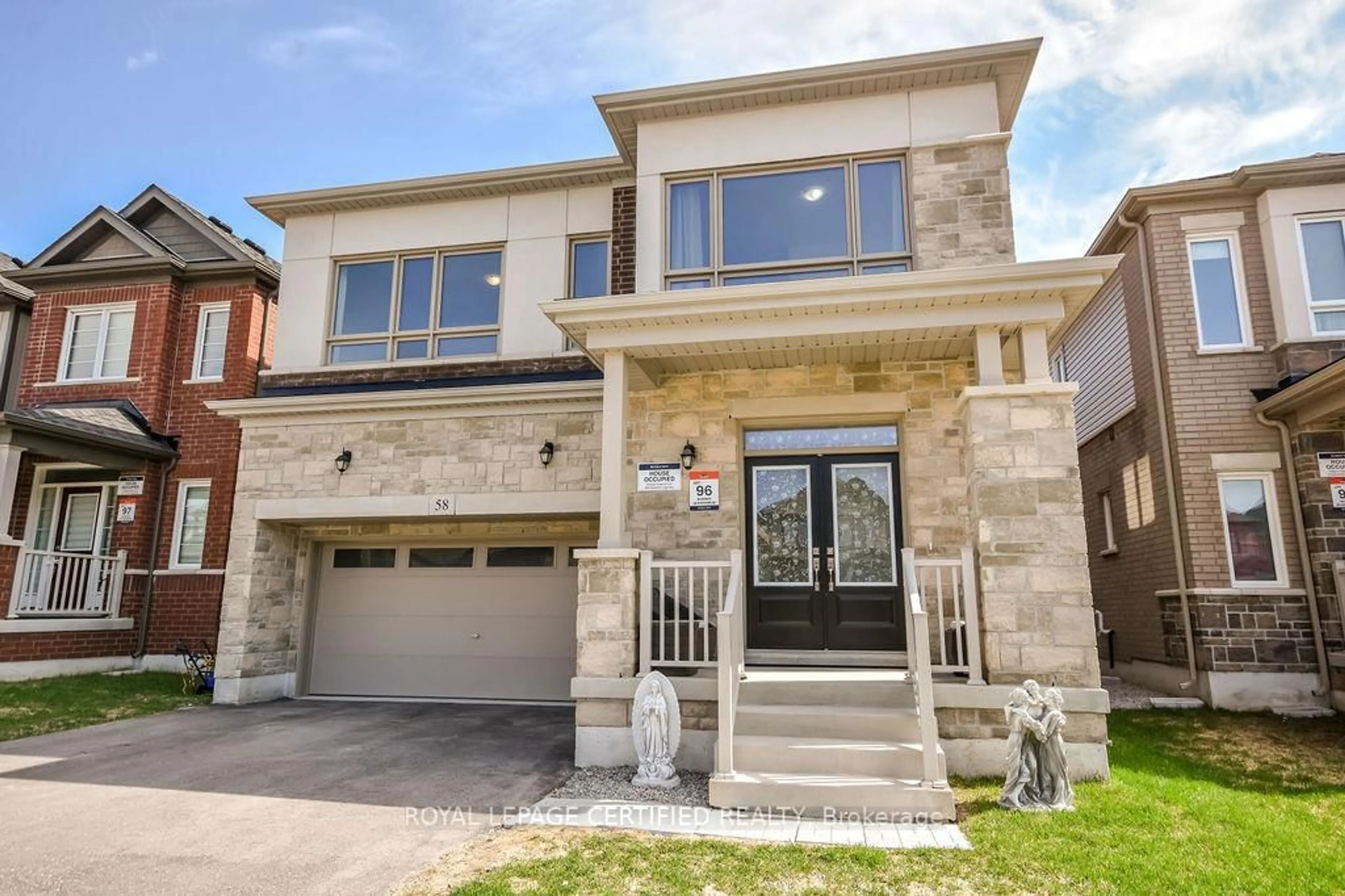 Home with brick exterior material, street for 58 Shepherd Dr, Barrie Ontario L9S 2Z4