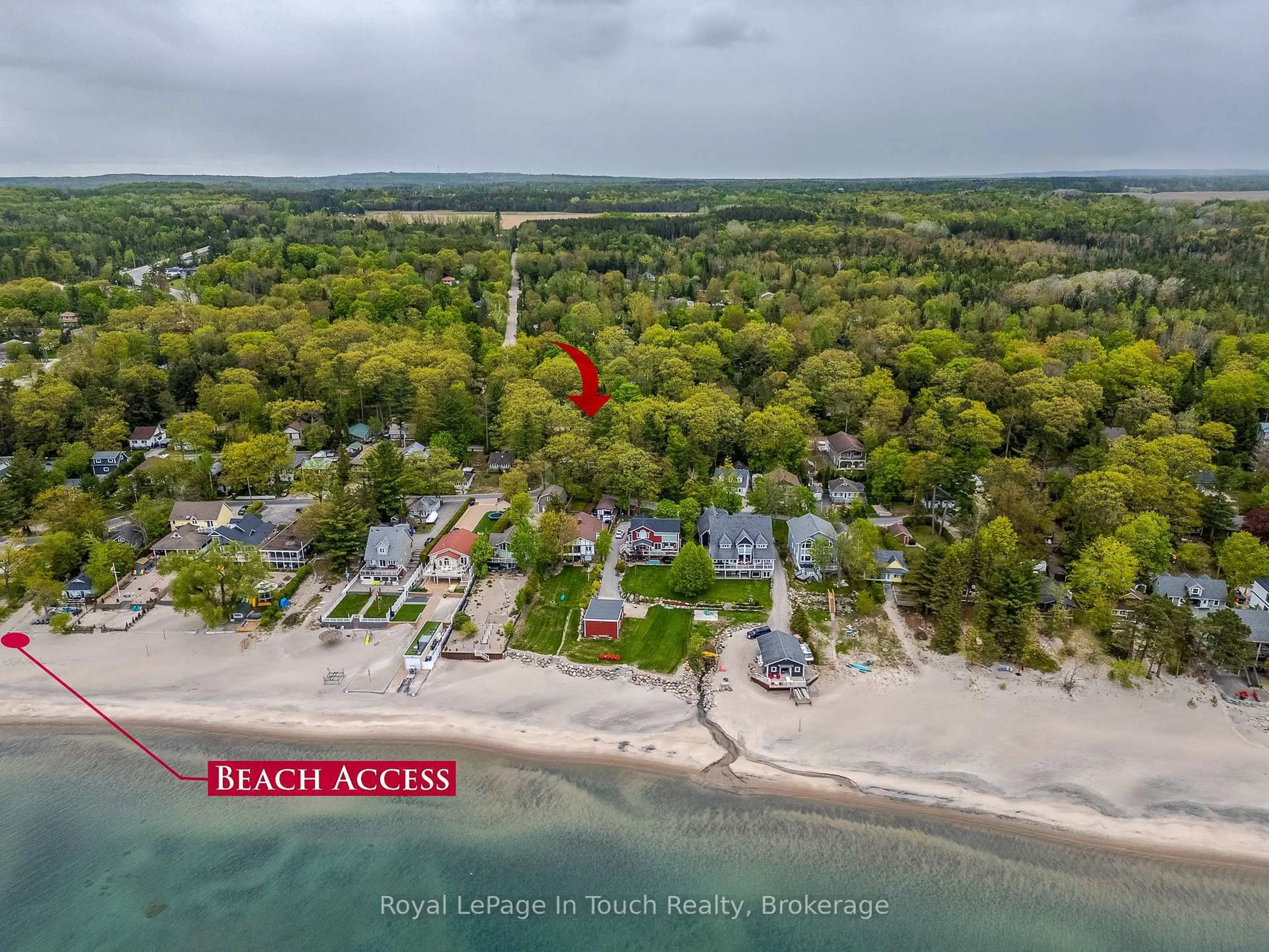 A pic from outside/outdoor area/front of a property/back of a property/a pic from drone, water/lake/river/ocean view for 35 Tiny Beaches Rd, Tiny Ontario L0L 2J0