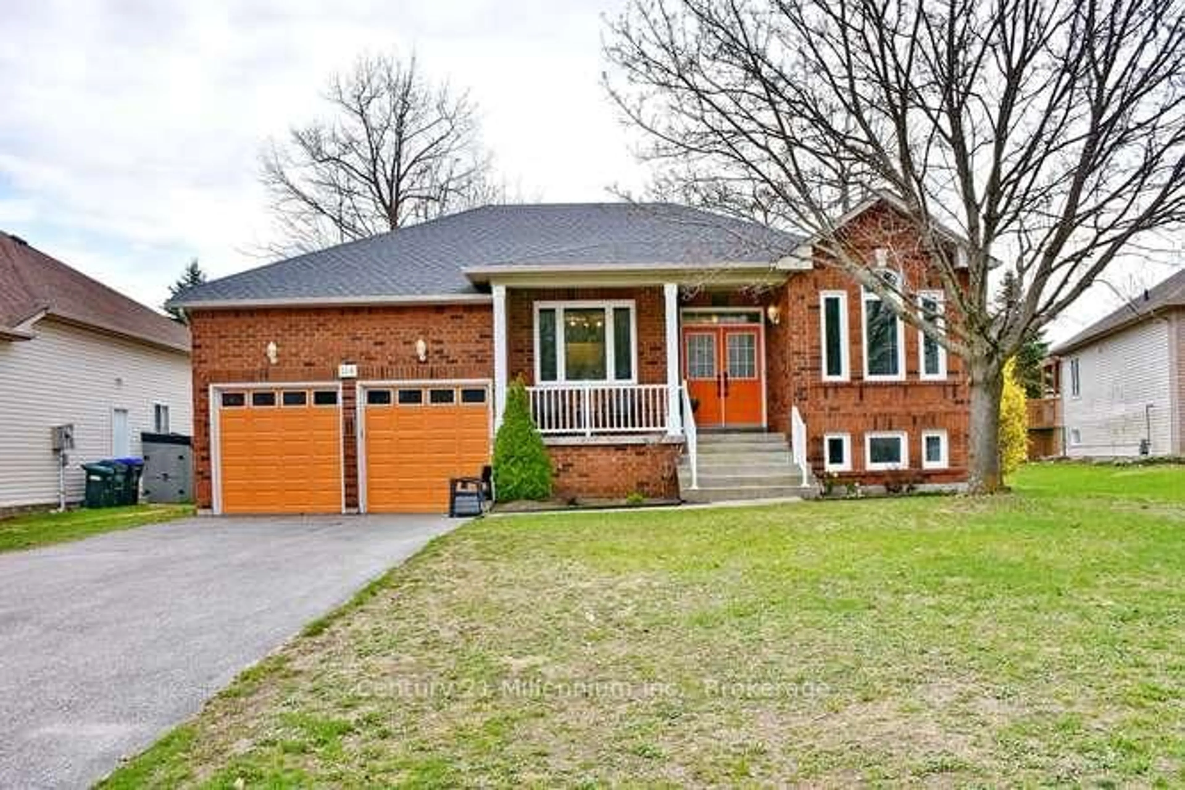 Home with brick exterior material, street for 114 Silver Birch Ave, Wasaga Beach Ontario L9Z 1N2