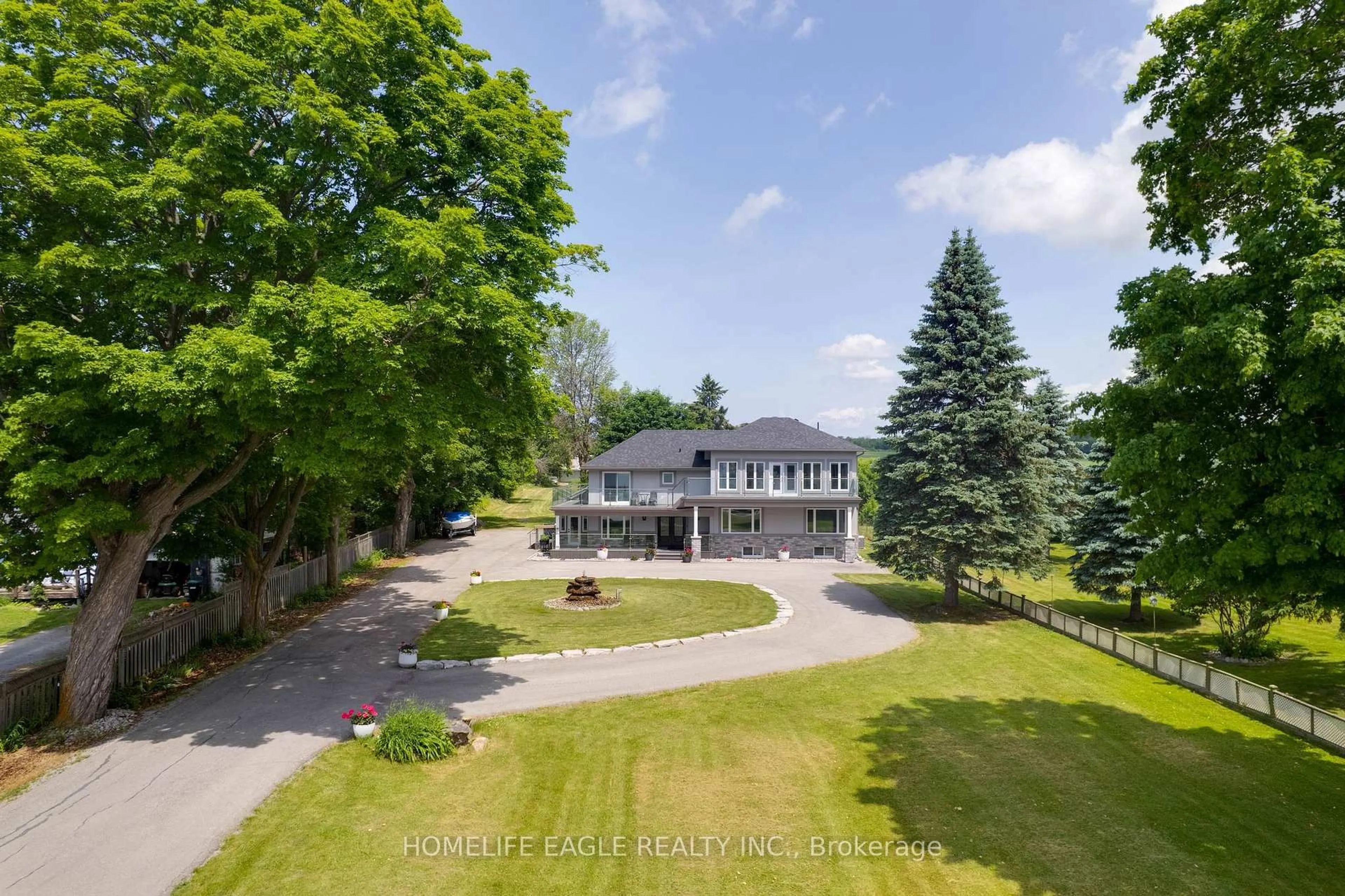 A pic from outside/outdoor area/front of a property/back of a property/a pic from drone, unknown for 1275 Ramara Road 47, Ramara Ontario L0K 1B0