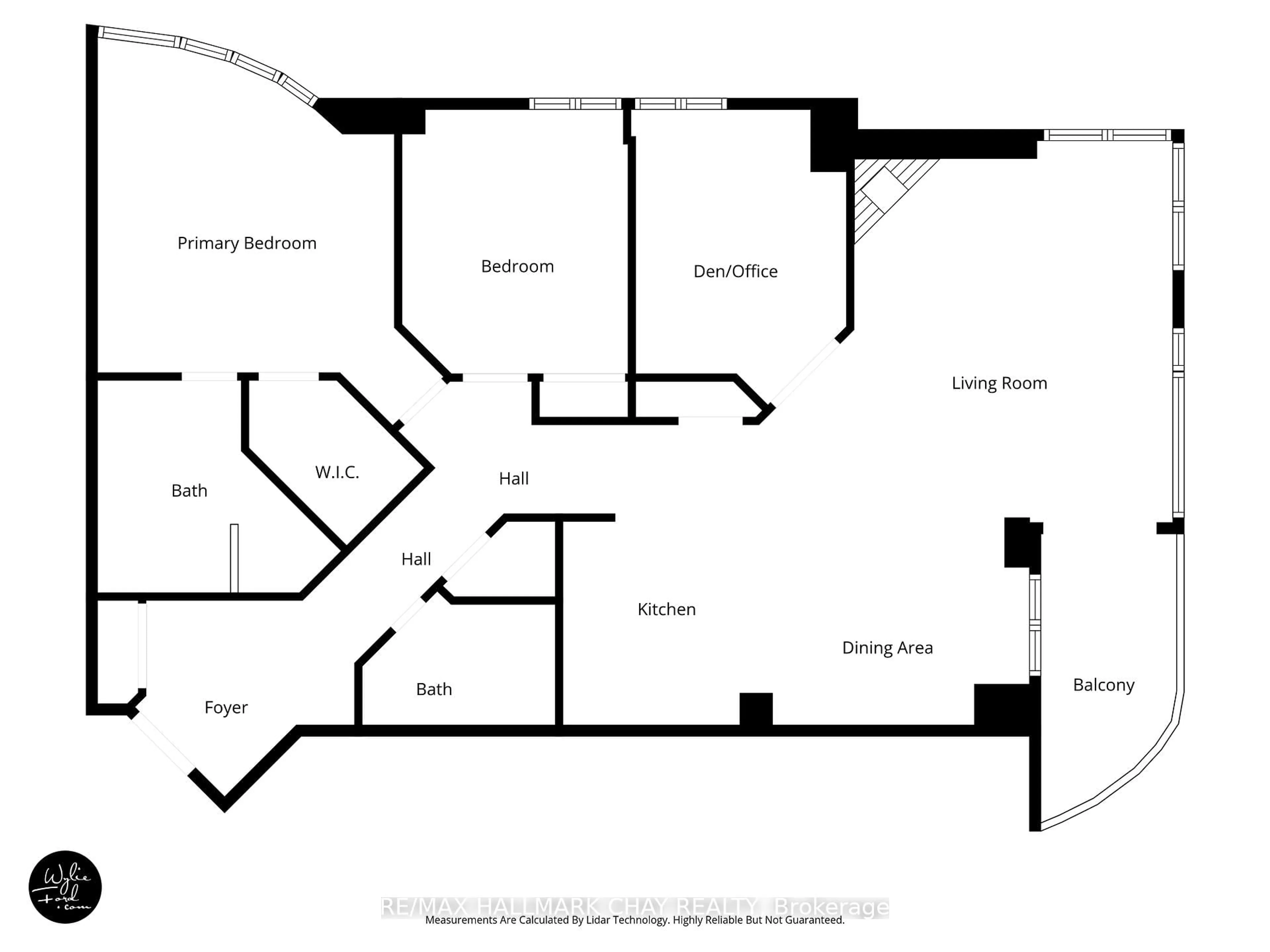 Floor plan for 2 Toronto St #1205, Barrie Ontario L4N 9R2