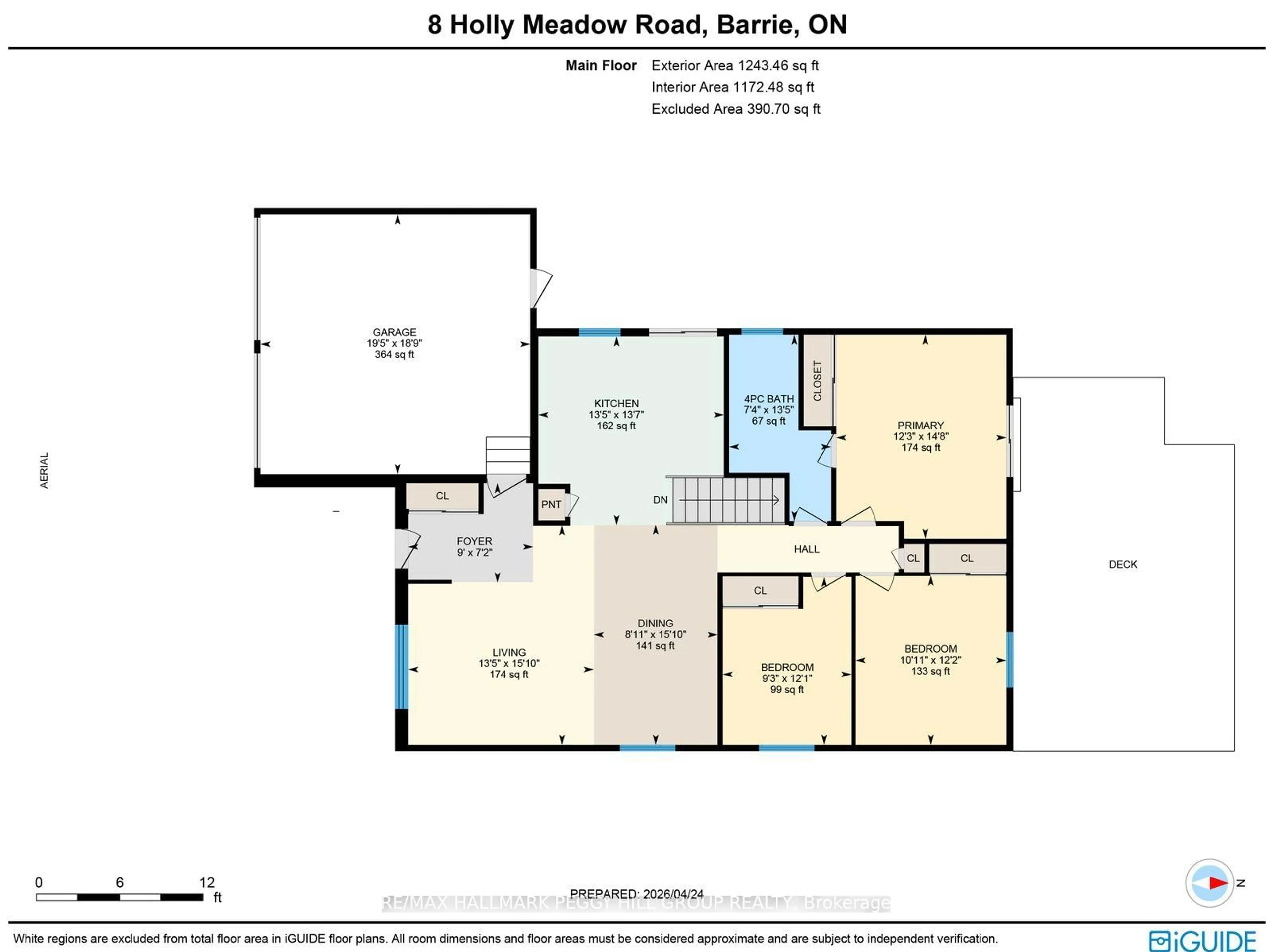 Floor plan for 8 Holly Meadow Rd, Barrie Ontario L4N 8S2