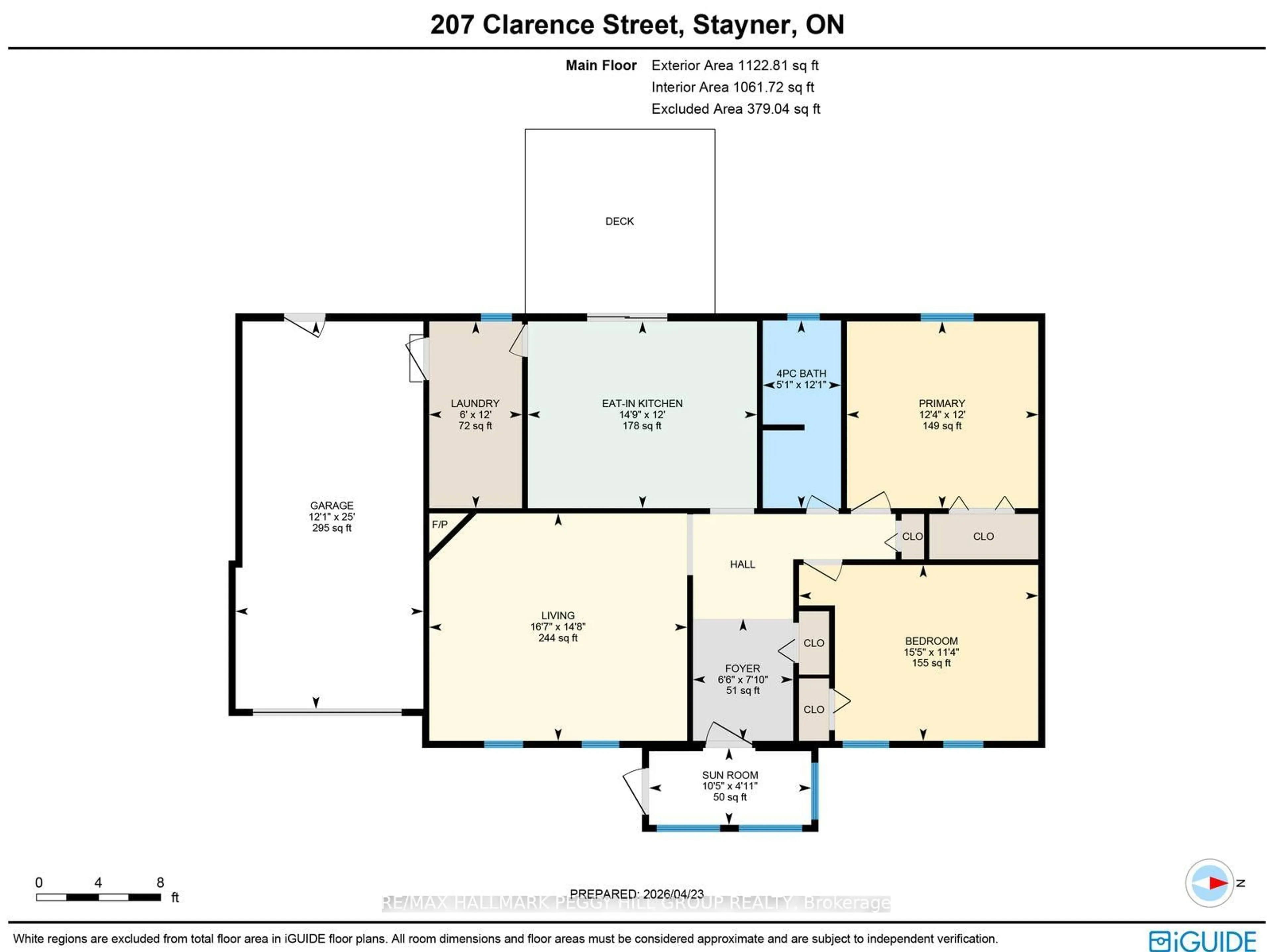 Floor plan for 207 Clarence St, Clearview Ontario L0M 1S0