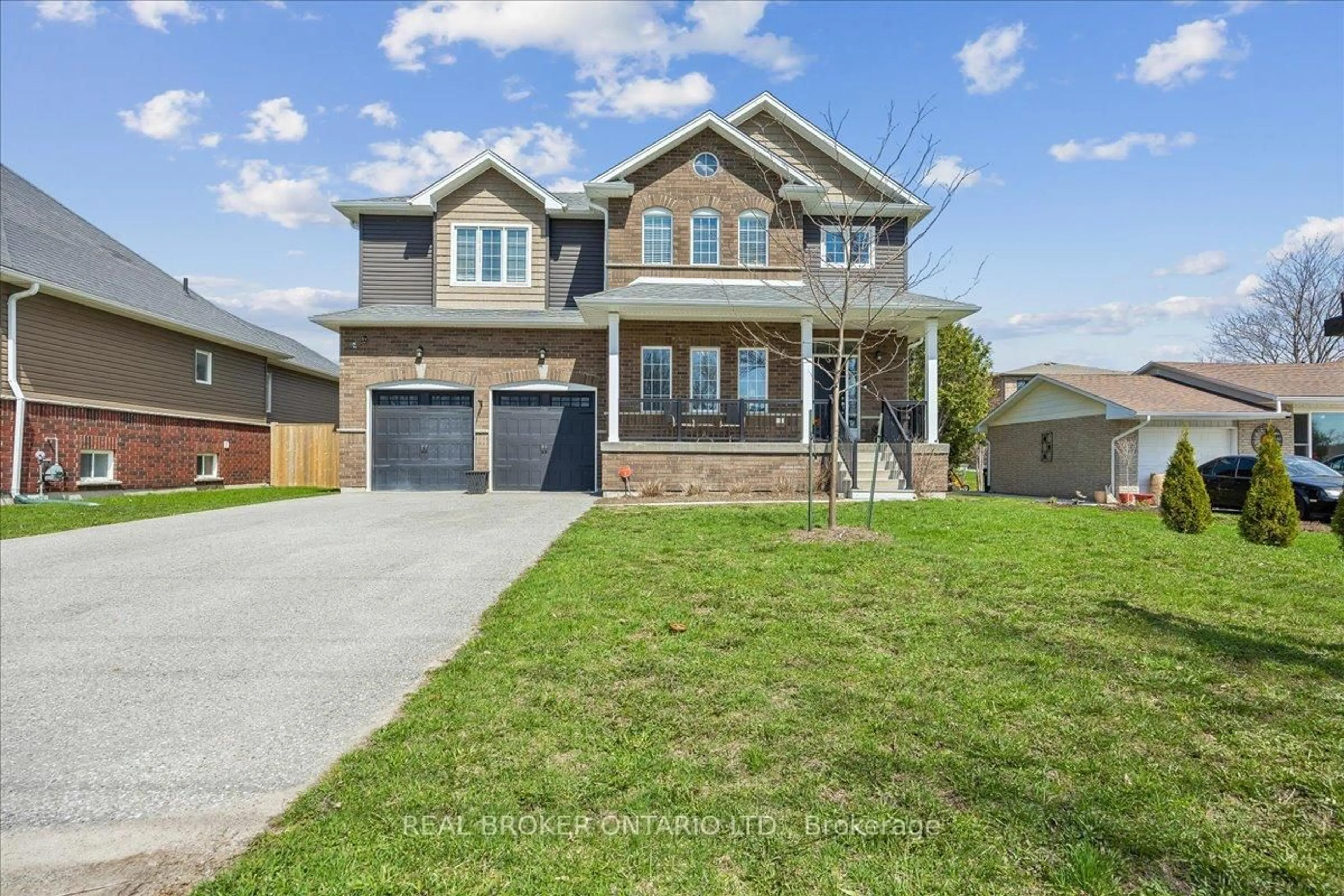 Home with brick exterior material, street for 215 Centre St, Clearview Ontario L0M 1S0