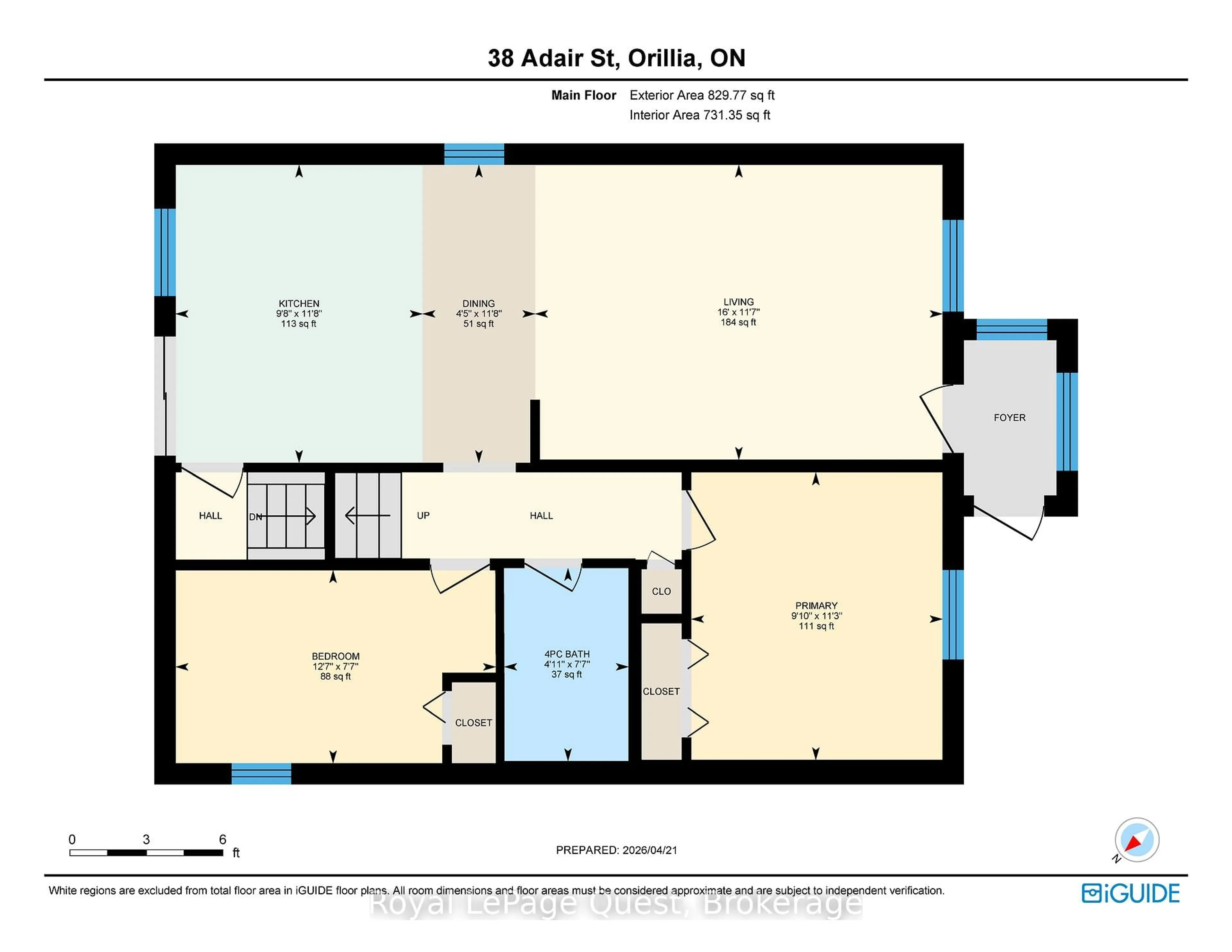 Floor plan for 38 Adair St, Orillia Ontario L3V 2X2