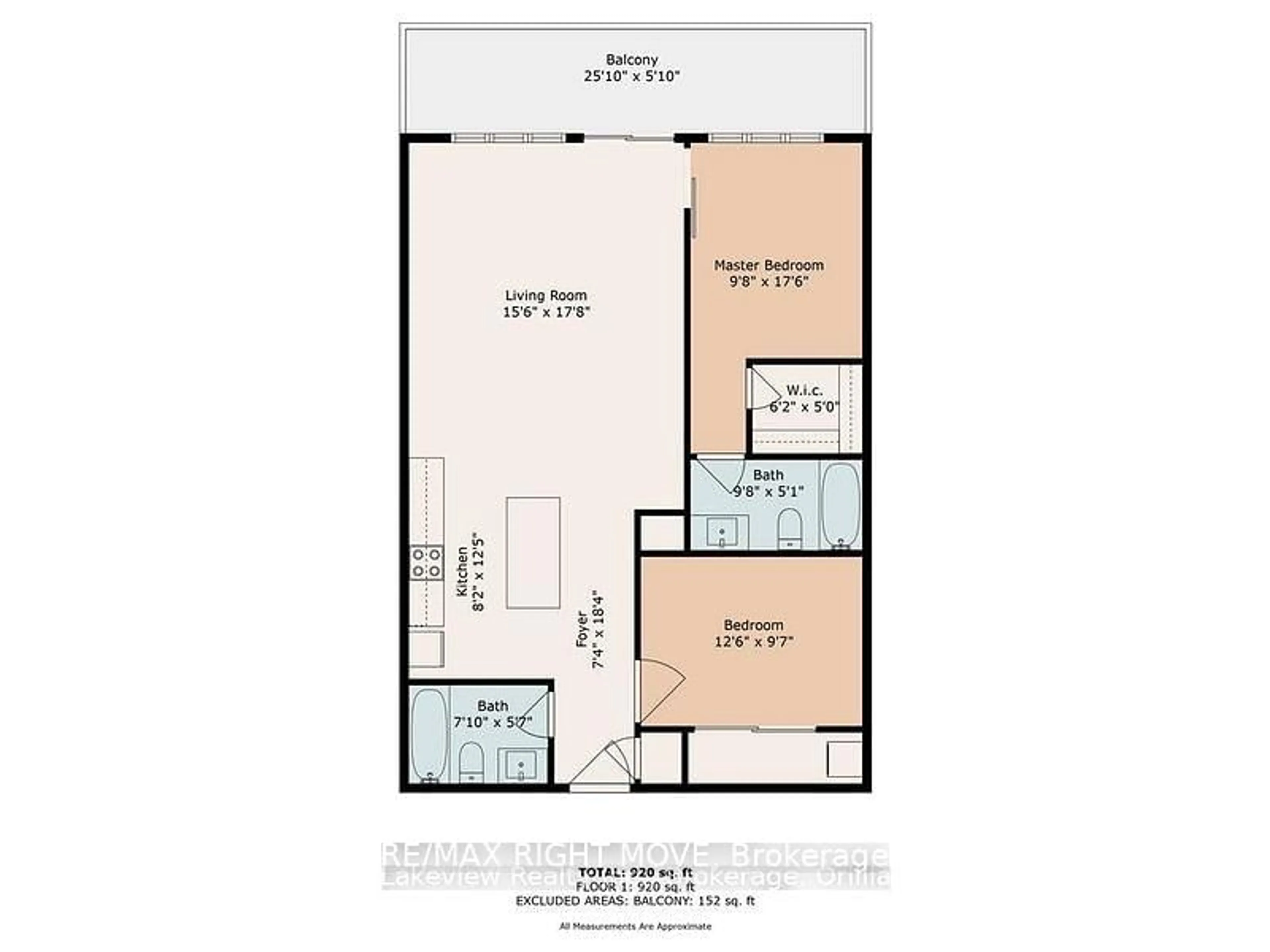 Floor plan for 21 Matchedash St #309, Orillia Ontario L3V 4W4
