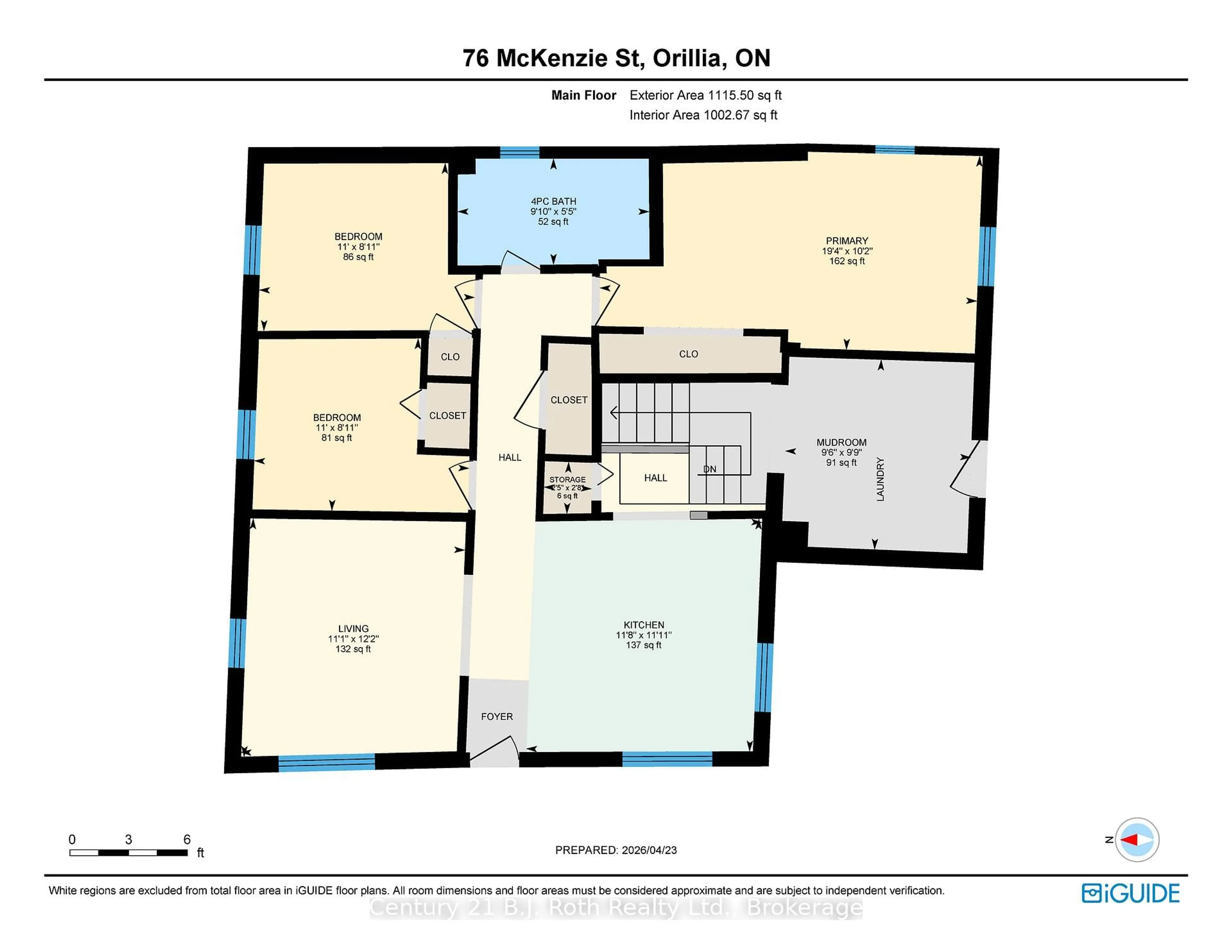 Floor plan for 76 McKenzie St, Orillia Ontario L3V 6A7