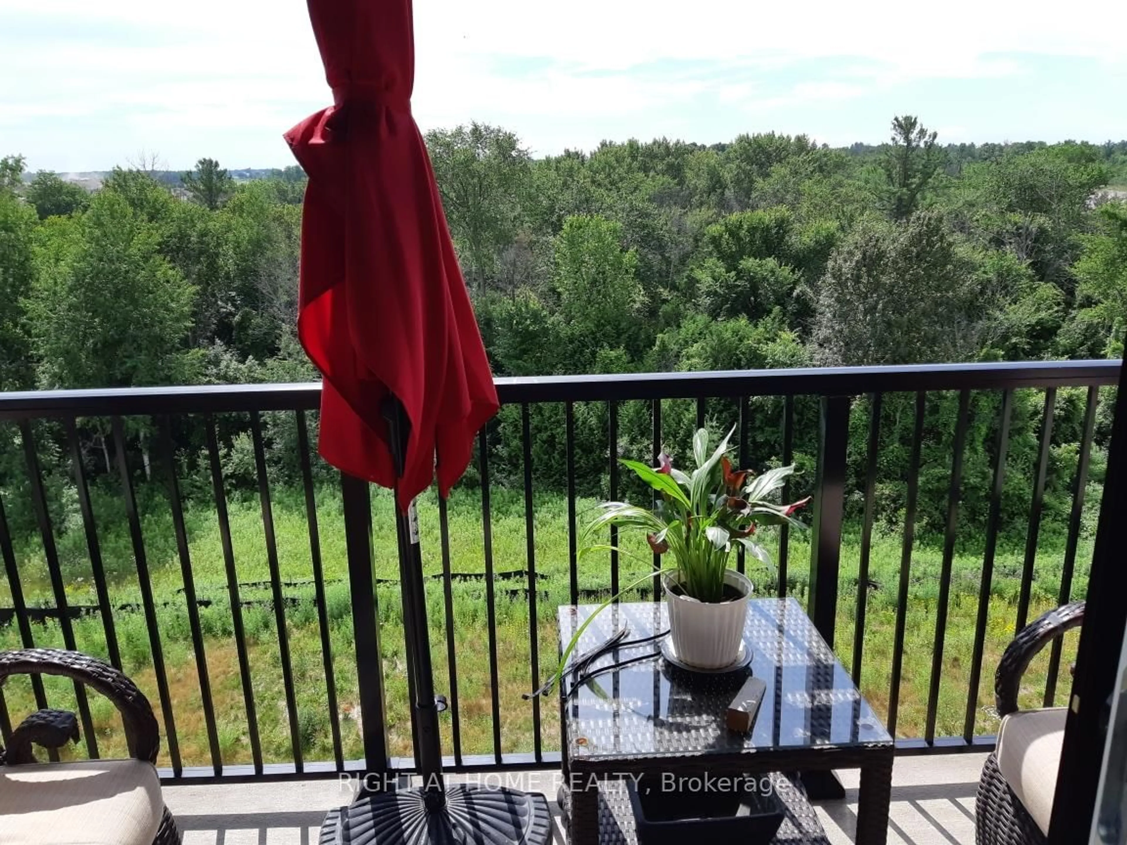 Balcony in the apartment, water/lake/river/ocean view for 5 Chef Lane #510, Barrie Ontario L9J 0J8