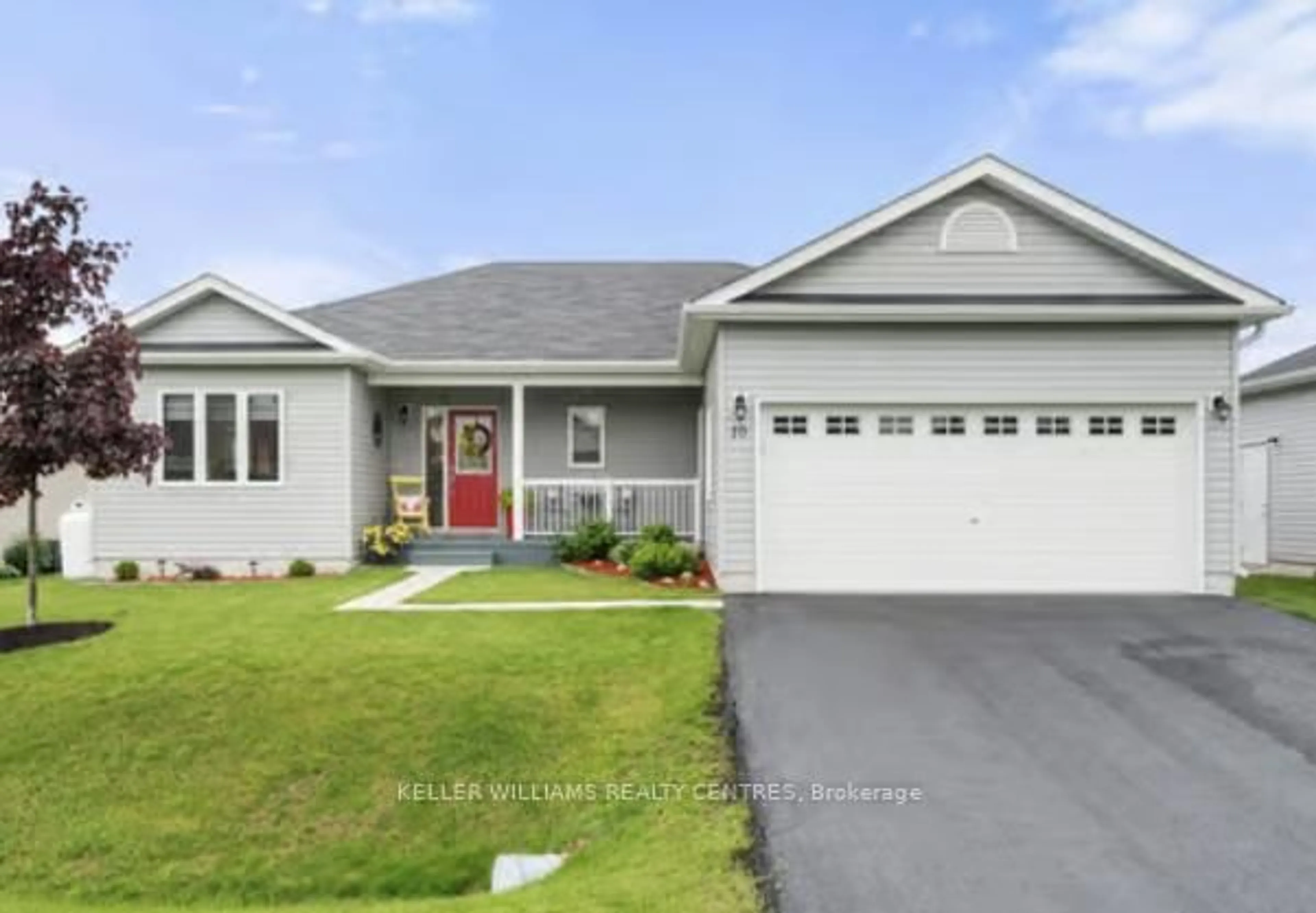 Home with vinyl exterior material, street for 10 Sinclair Cres, Ramara Ontario L3V 8K1