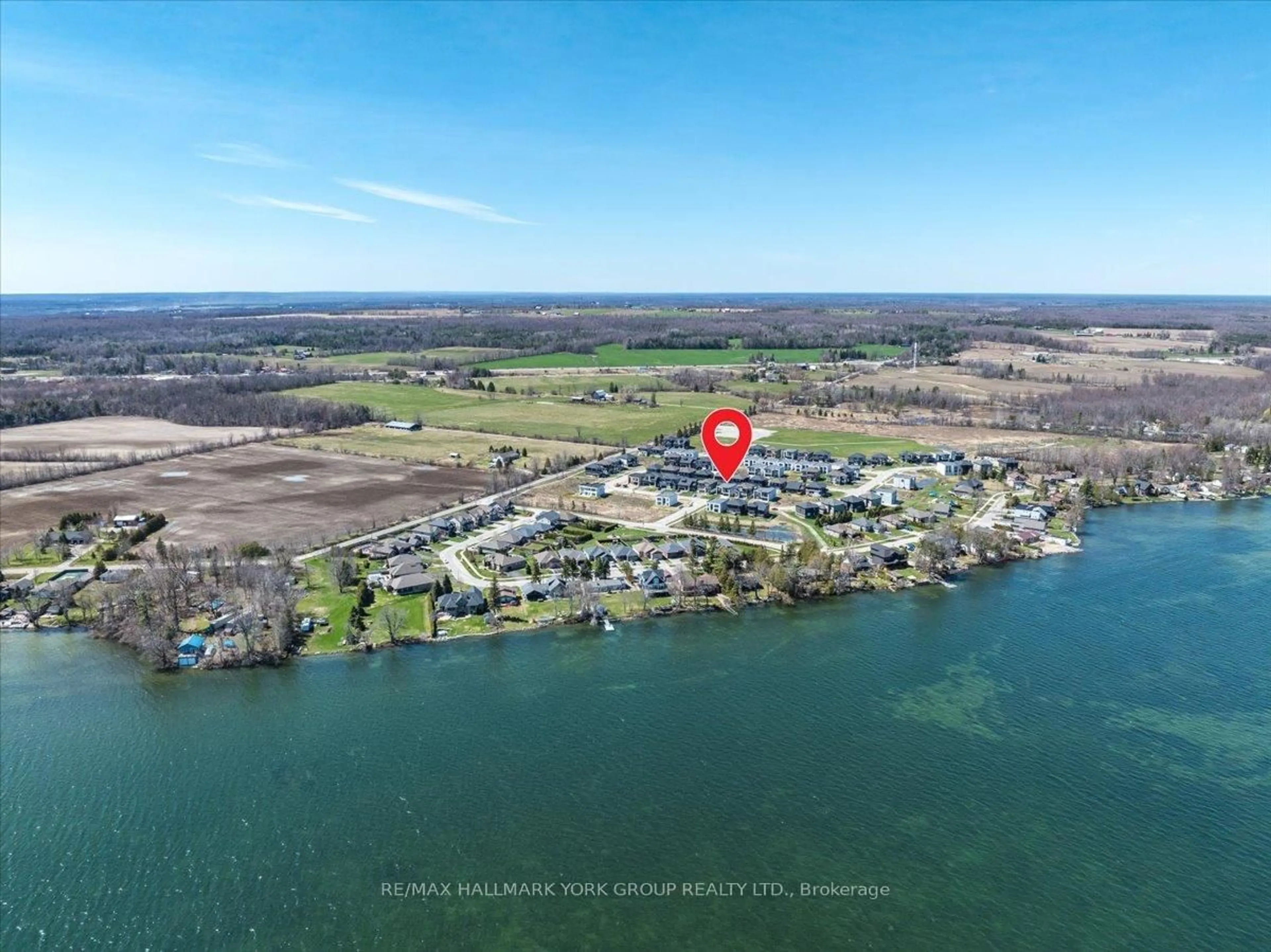 A pic from outside/outdoor area/front of a property/back of a property/a pic from drone, water/lake/river/ocean view for 3740 Lakepoint Dr, Severn Ontario L3V 8N1